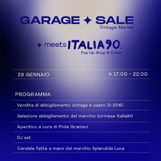 Garage Sale Visual Identity. Aura Studio / co-design space