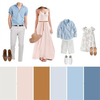 Подбирая образына съемку, старайтесь сочетать не более трех цветов.