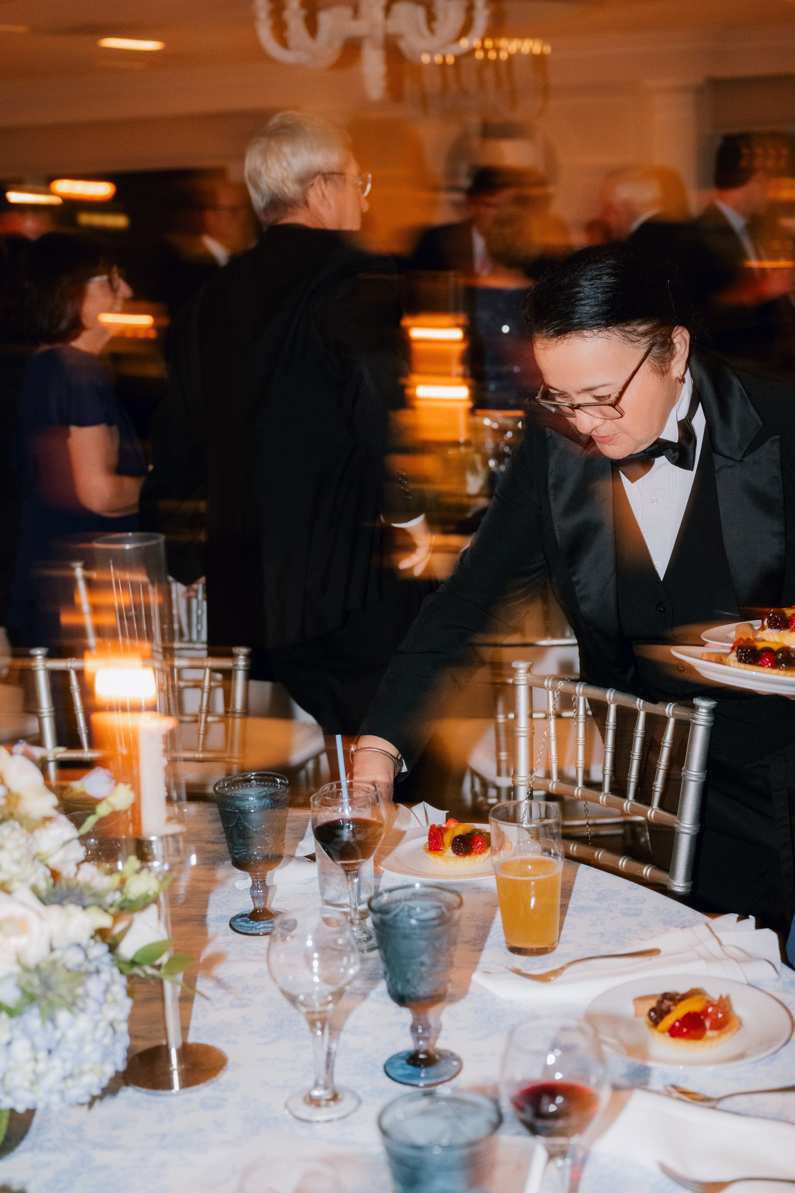 a man in a tuxed suit