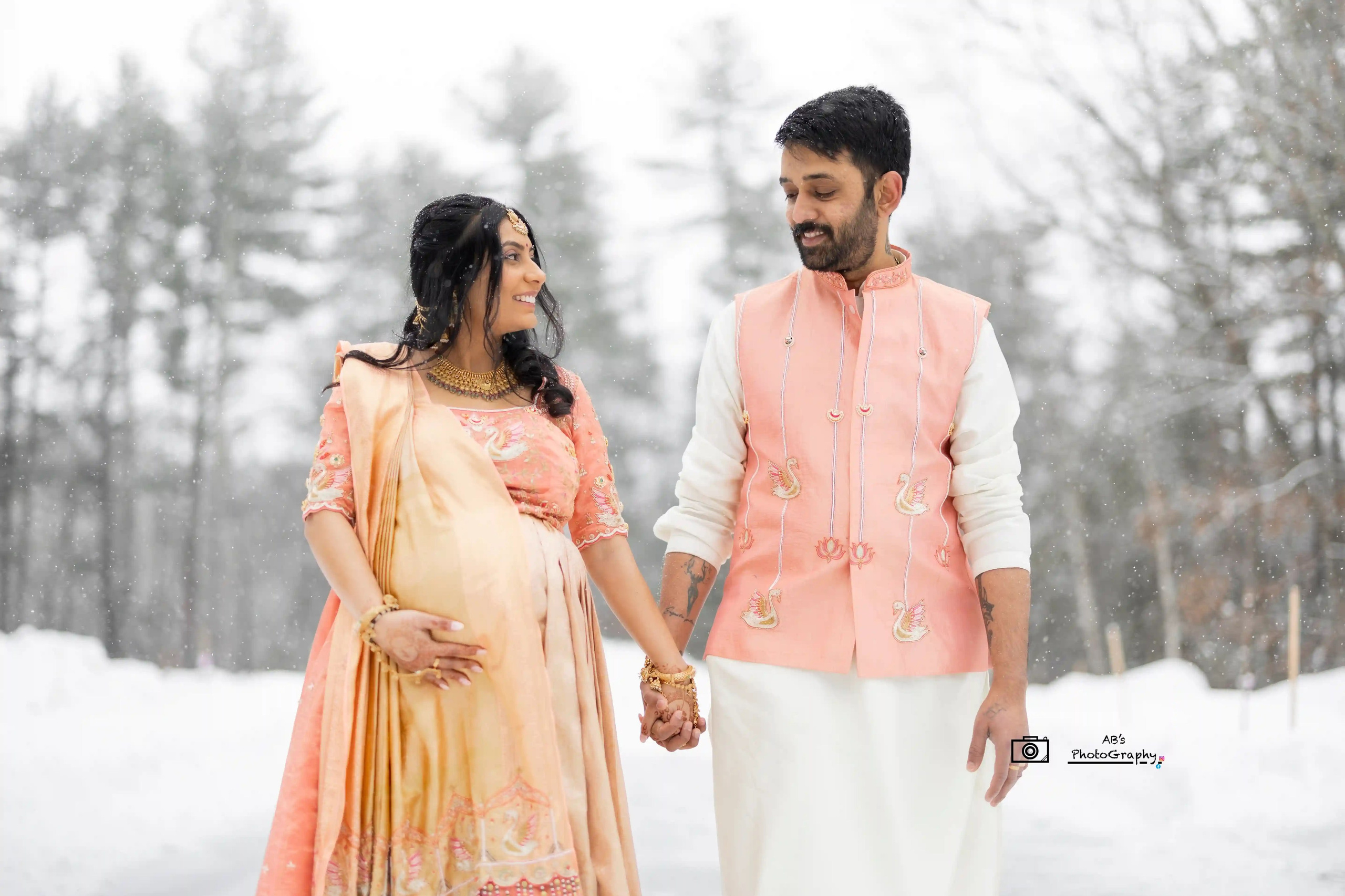 Outdoor maternity photography session in Boston MA at sunset