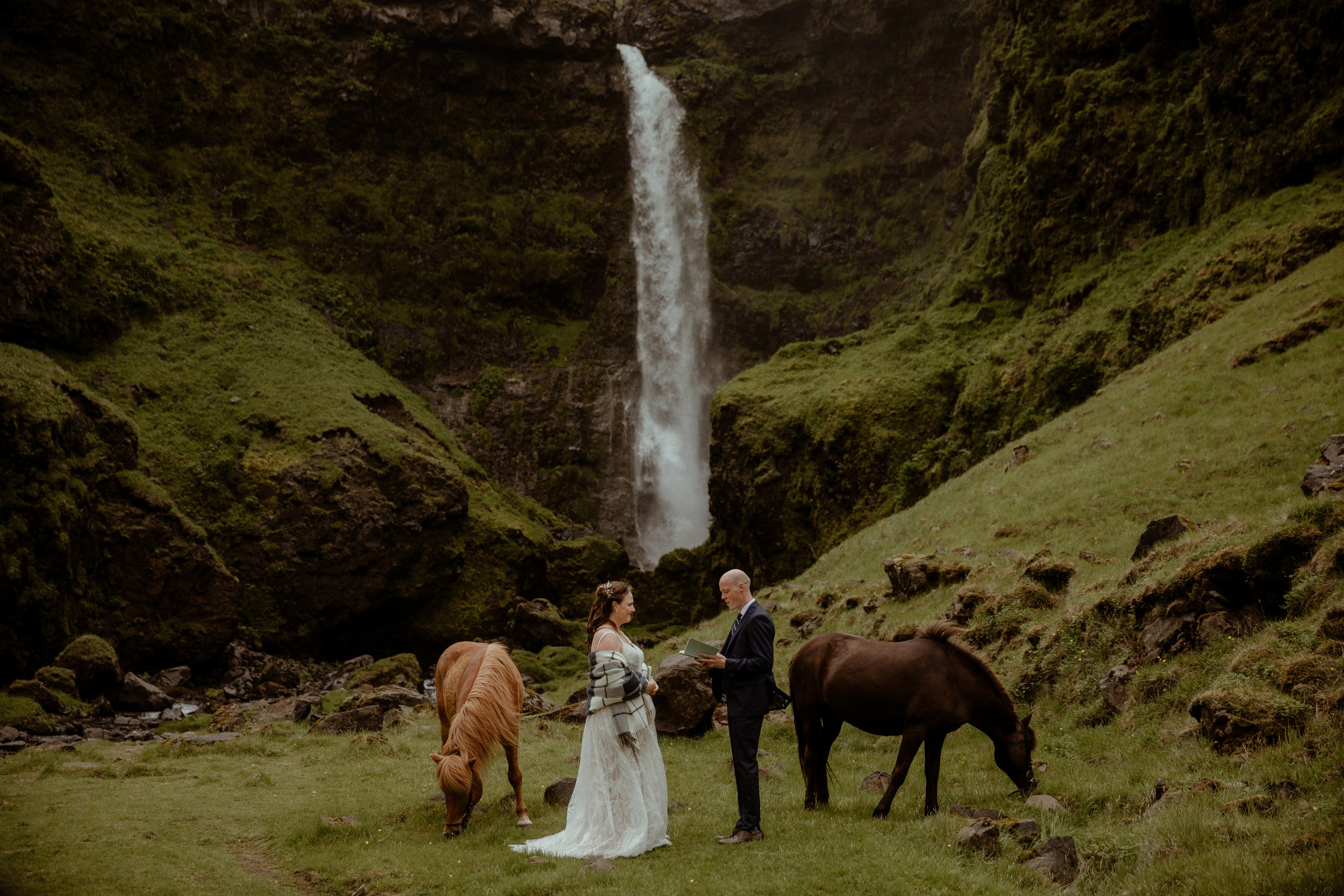 Iceland Elopement at Black Sand Beach. Iceland elopement photographer & videographer