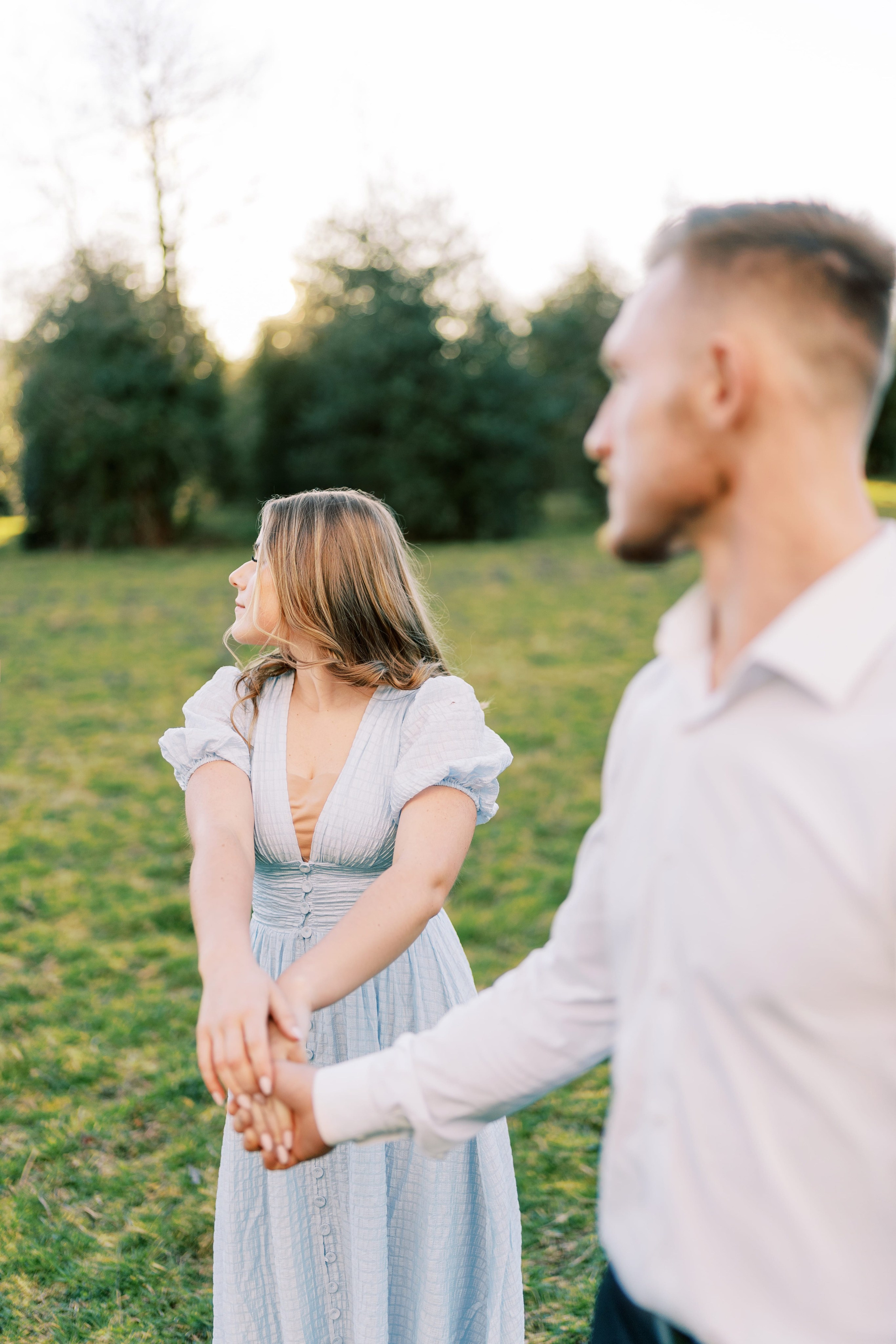 Engagement photo shoot/ Dmitry and Julia/ February 2024. North Bend, Washington. EVAN ARISTOV WEDDING PHOTOGRAPHY — Seattle Wedding Photographer
