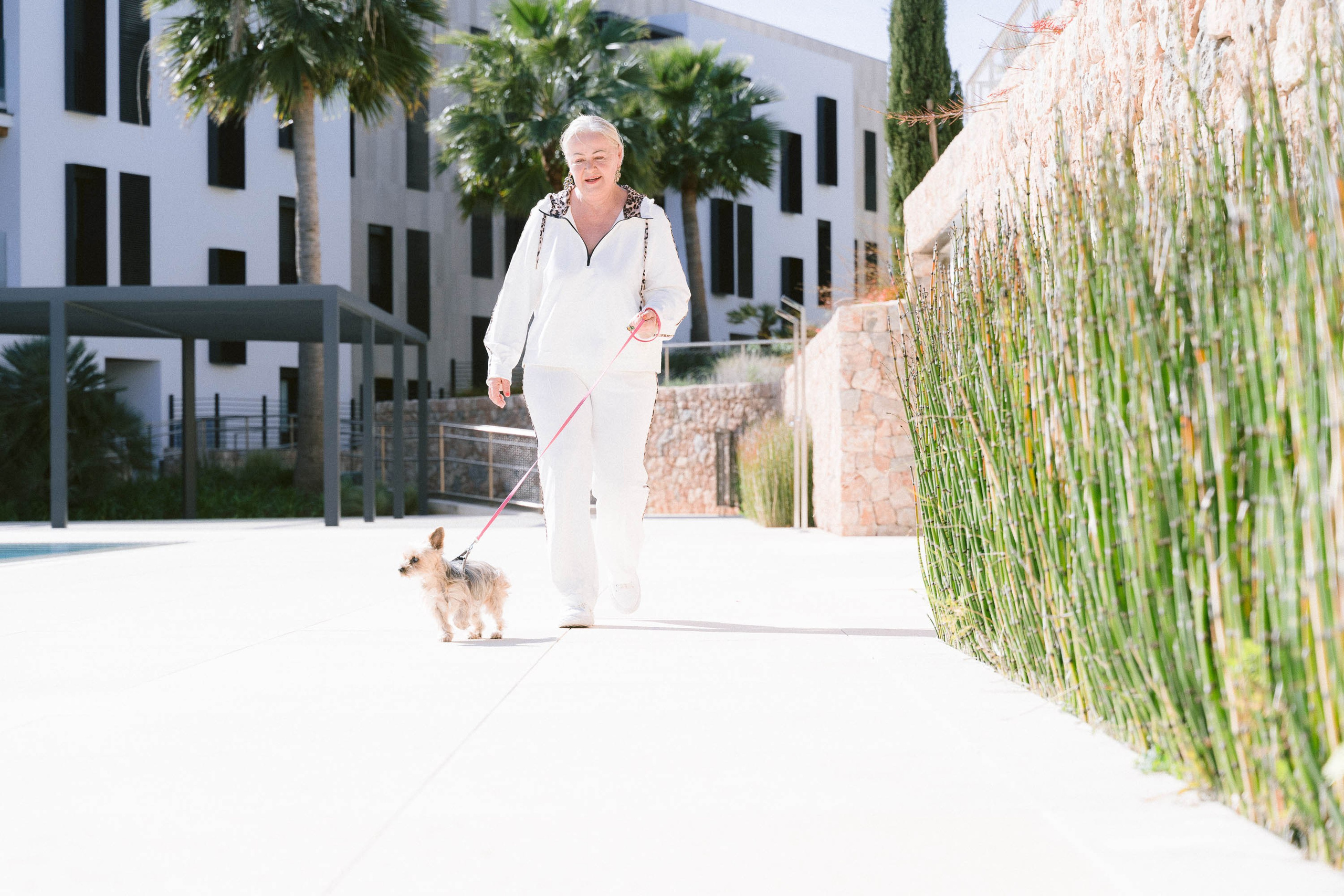 Franziska and her Yorkshire Doggy. Mallorca Wedding, Corporate & Social Photographer