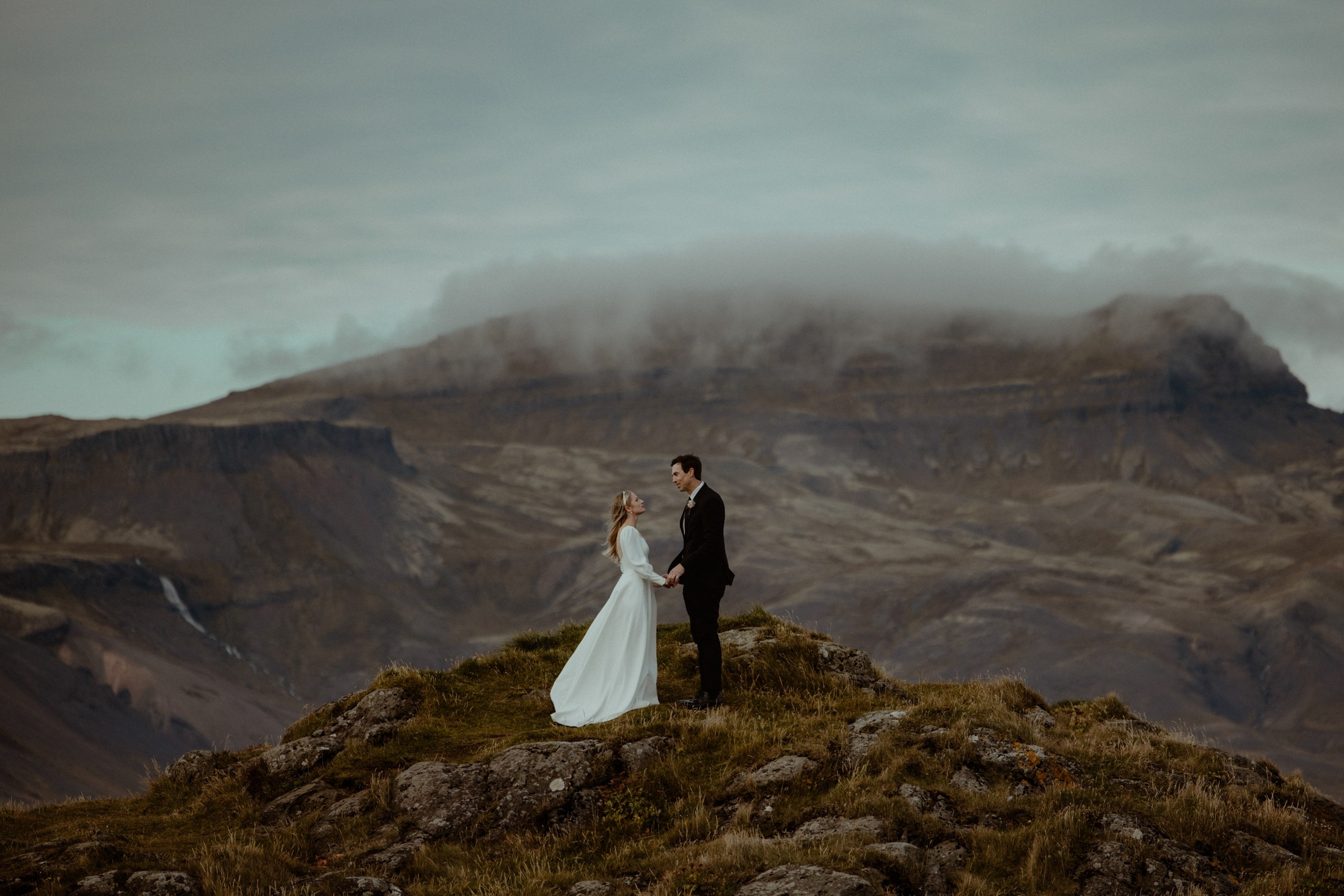 Iceland elopement at Budir Black Church | Snæfellsnes wedding by Iceland elopement photographer & videographer. Iceland elopement photographer & videographer