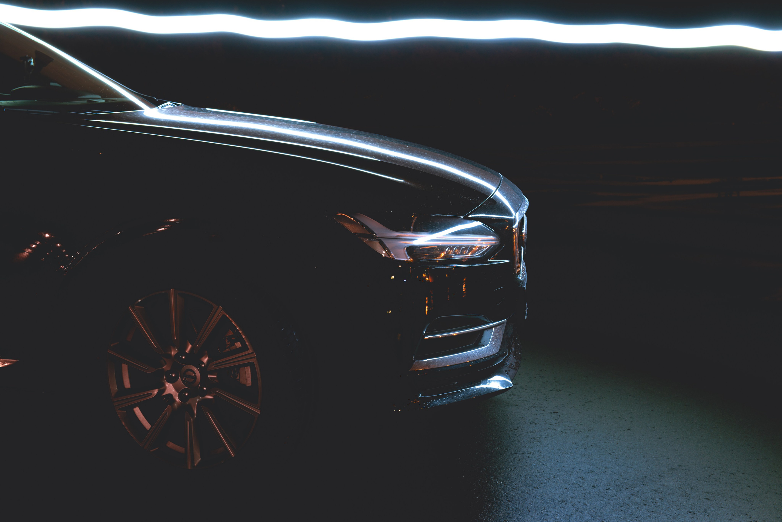 Ночная съемка Volvo S90. ФОТОГРАФ МЕКСИКА КИНТАНА-РОО