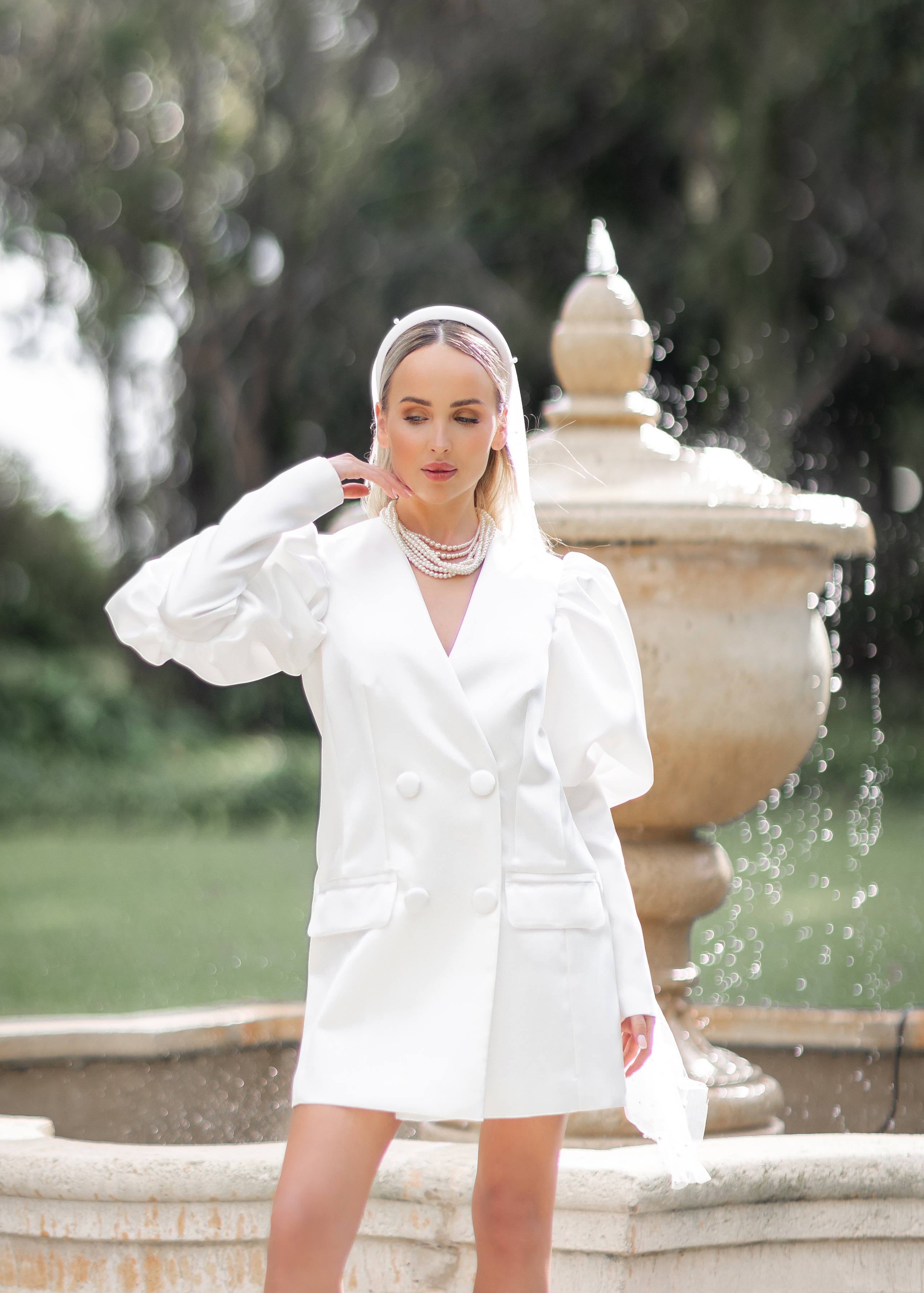 Portraits of the Brides at Spanish Monastery in Miami. Wedding Photo & Video