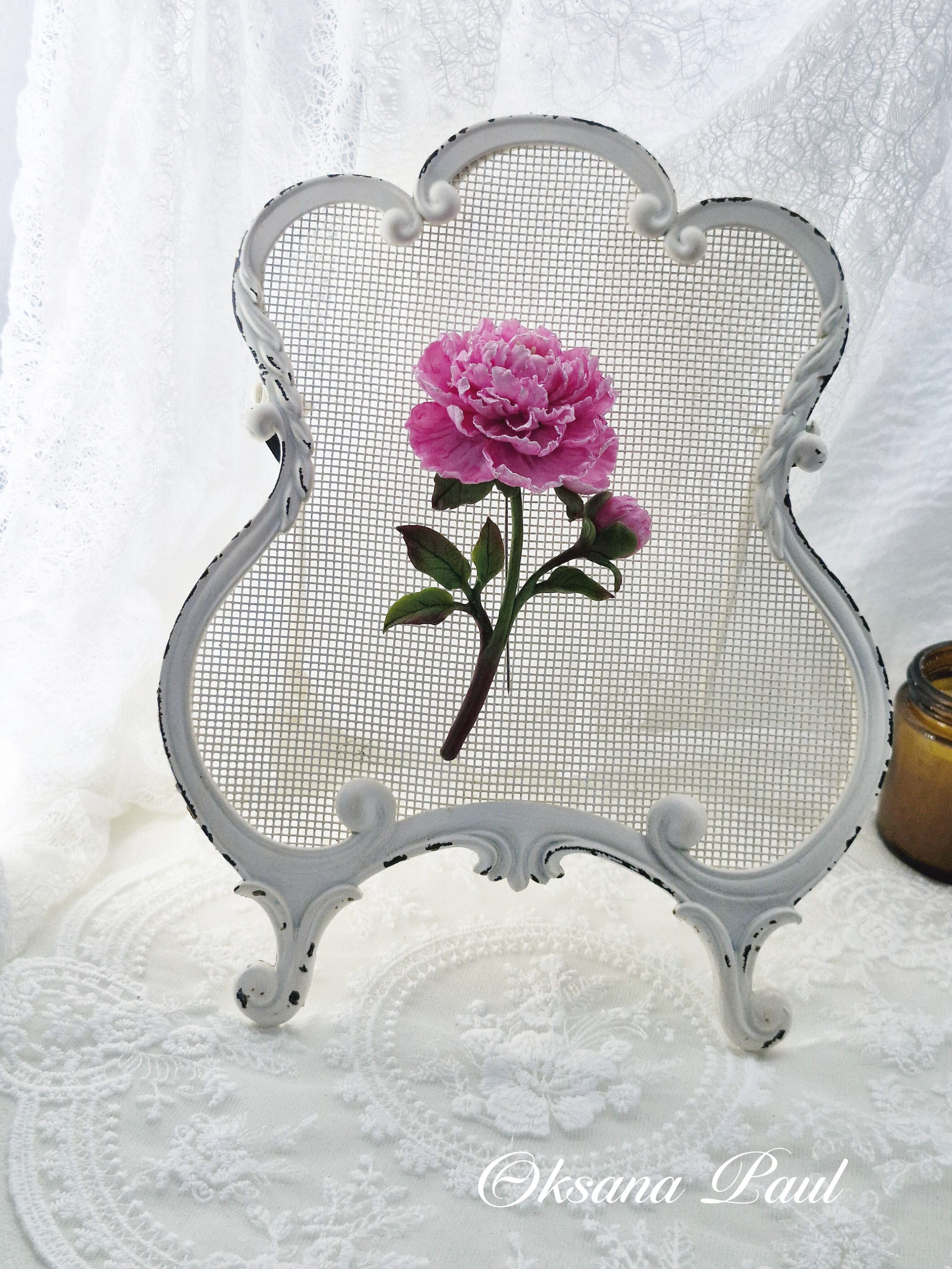 Броши с цветами / Blumen-Broschen ➜. Oksana Paul-Gardinen-Design Oksana Paul ✧ Art of Gardinen & Textile Design ✧ Polymer Clay Art & Handmade Creatures