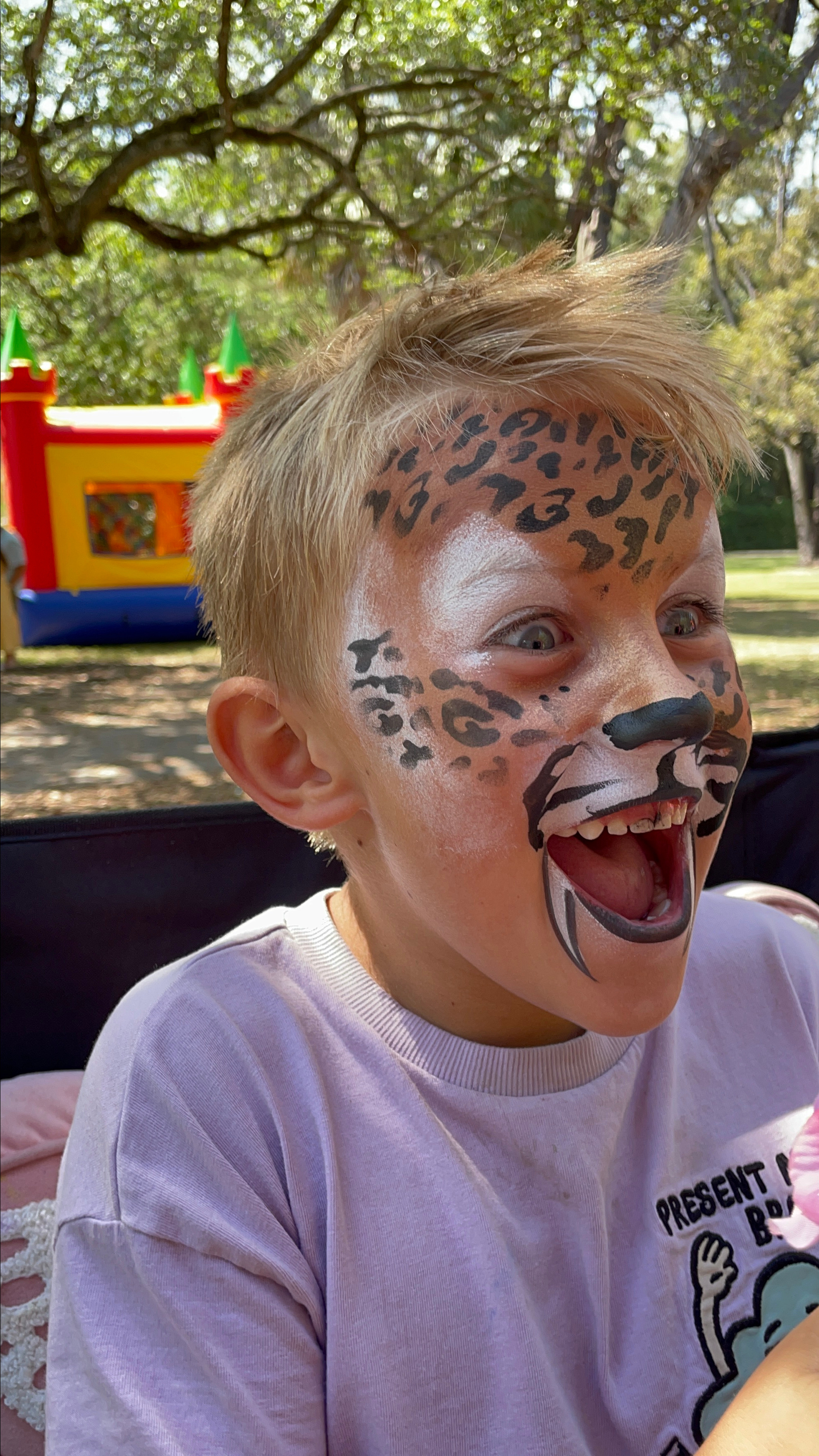 It's look like a real leopard.