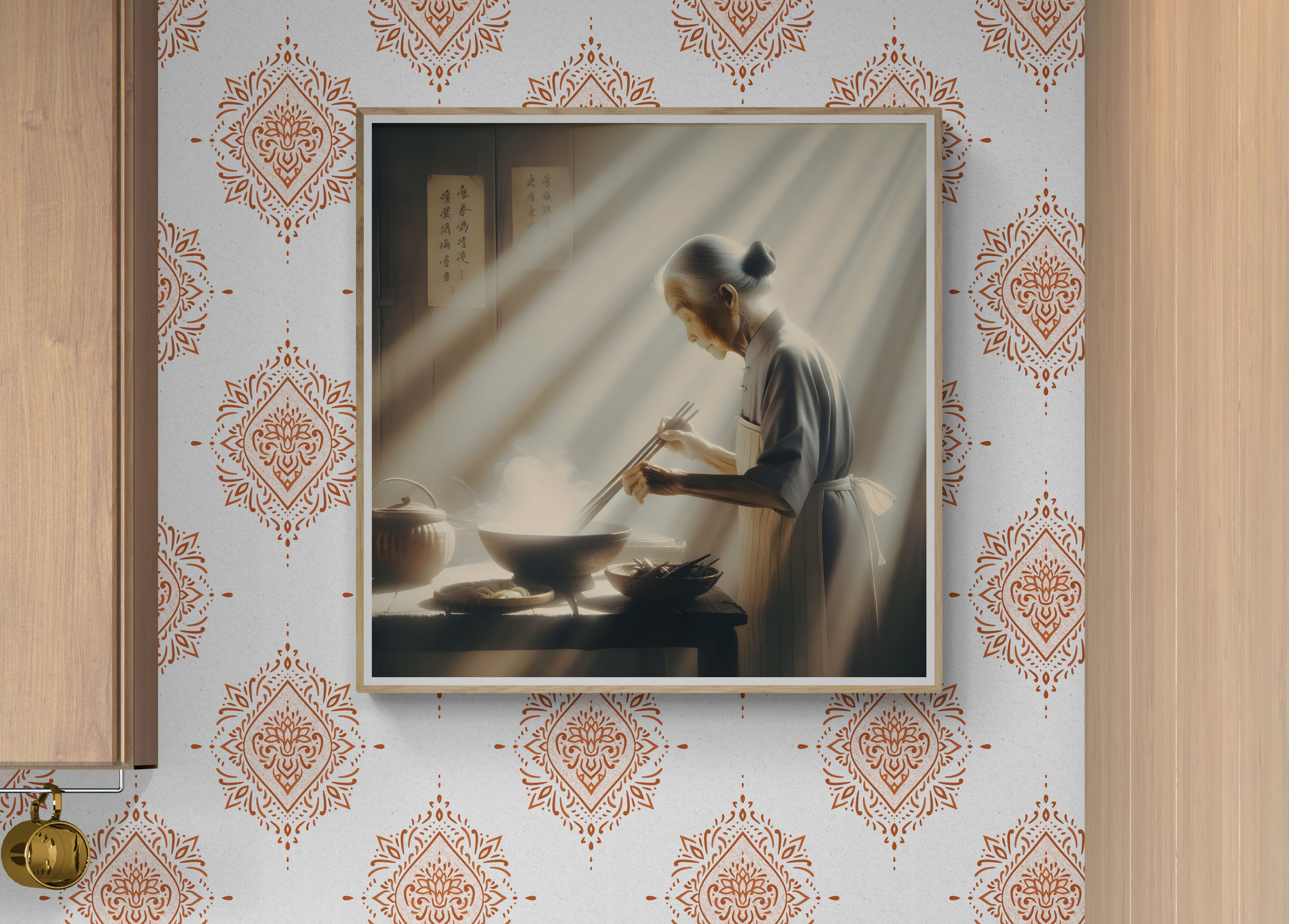 Artwork for interior. AI Photo Retoucher and Image Restorer Zhanna Ognivo