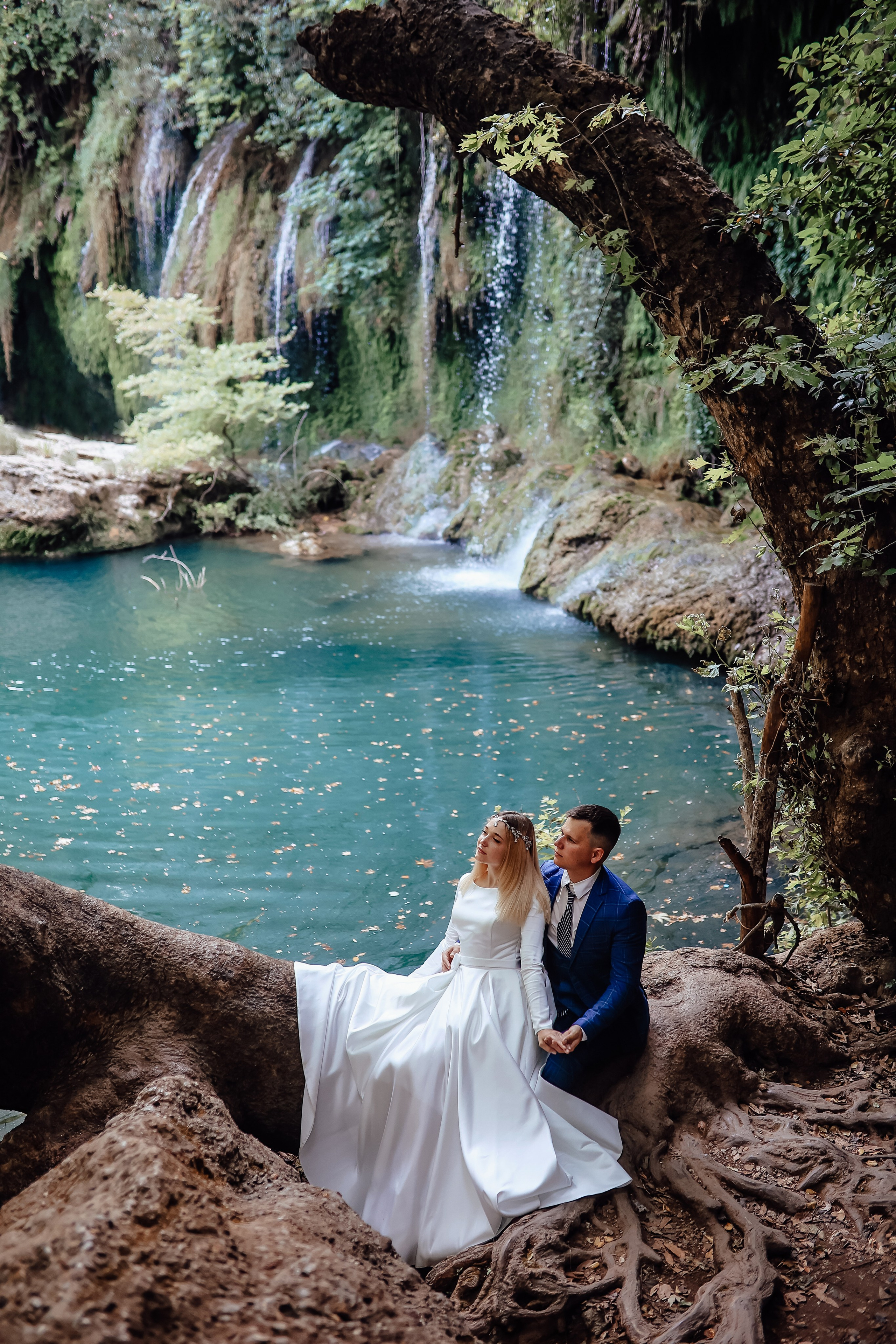 Photoshooting at Kurshunlu waterfall. Photographer in Turkey, Antalya, Kemer, Belek, Side, Kas, Fethiye