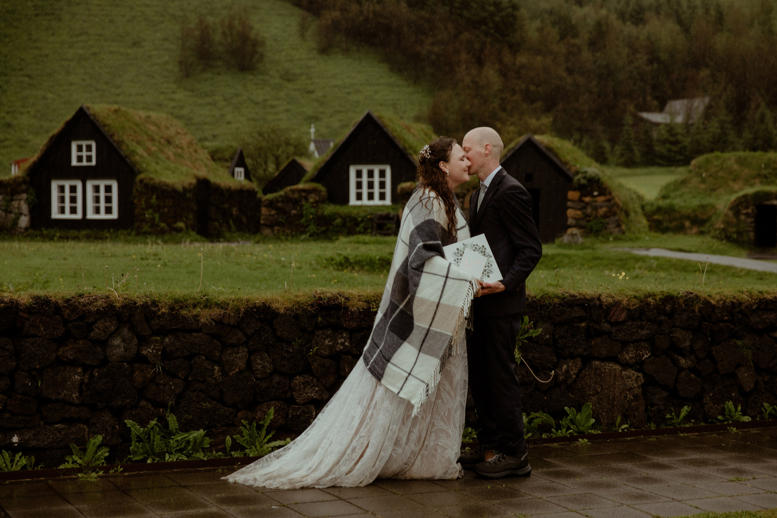 Iceland Elopement at Black Sand Beach. Iceland elopement photographer & videographer
