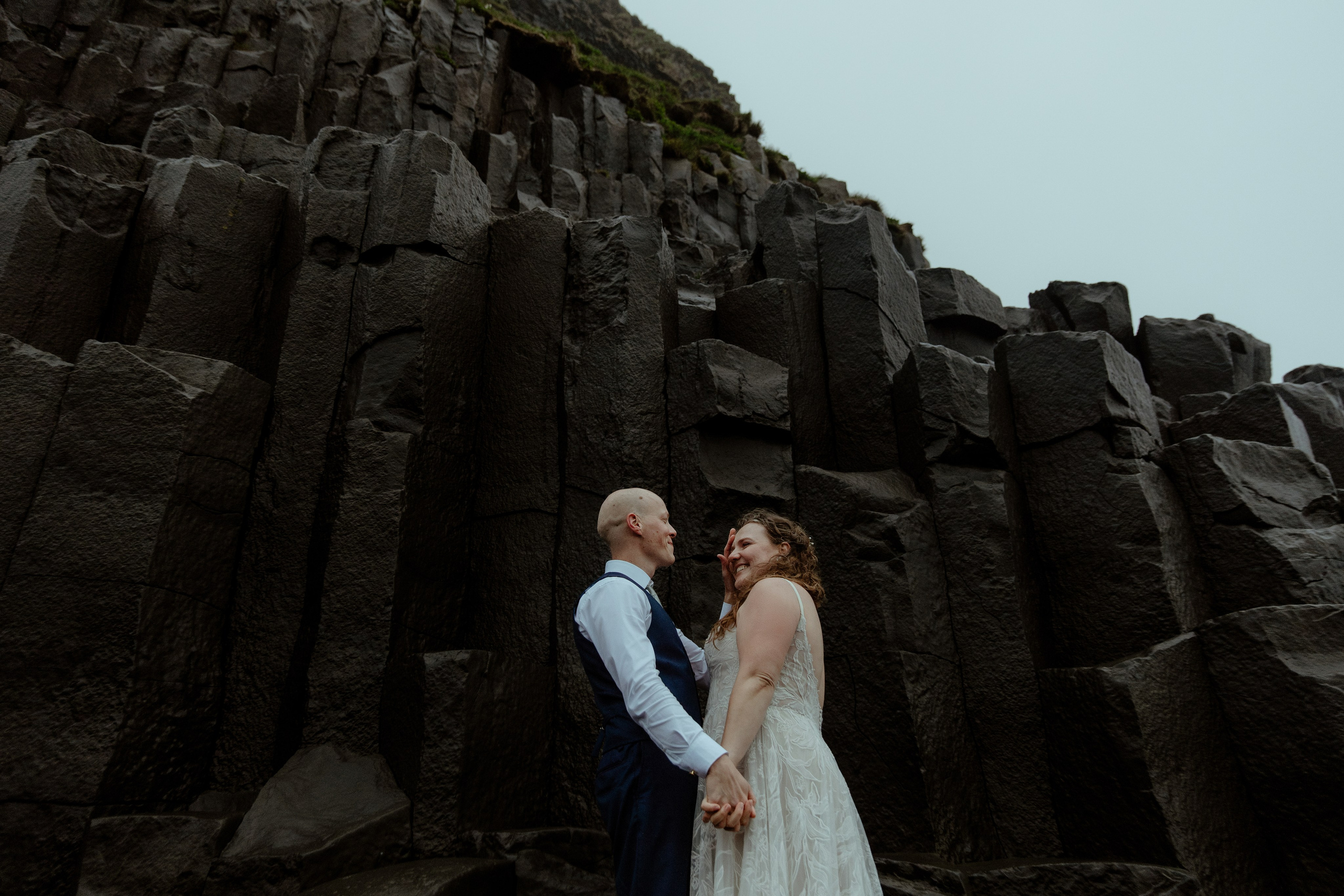 Iceland Elopement at Black Sand Beach. Iceland elopement photographer & videographer