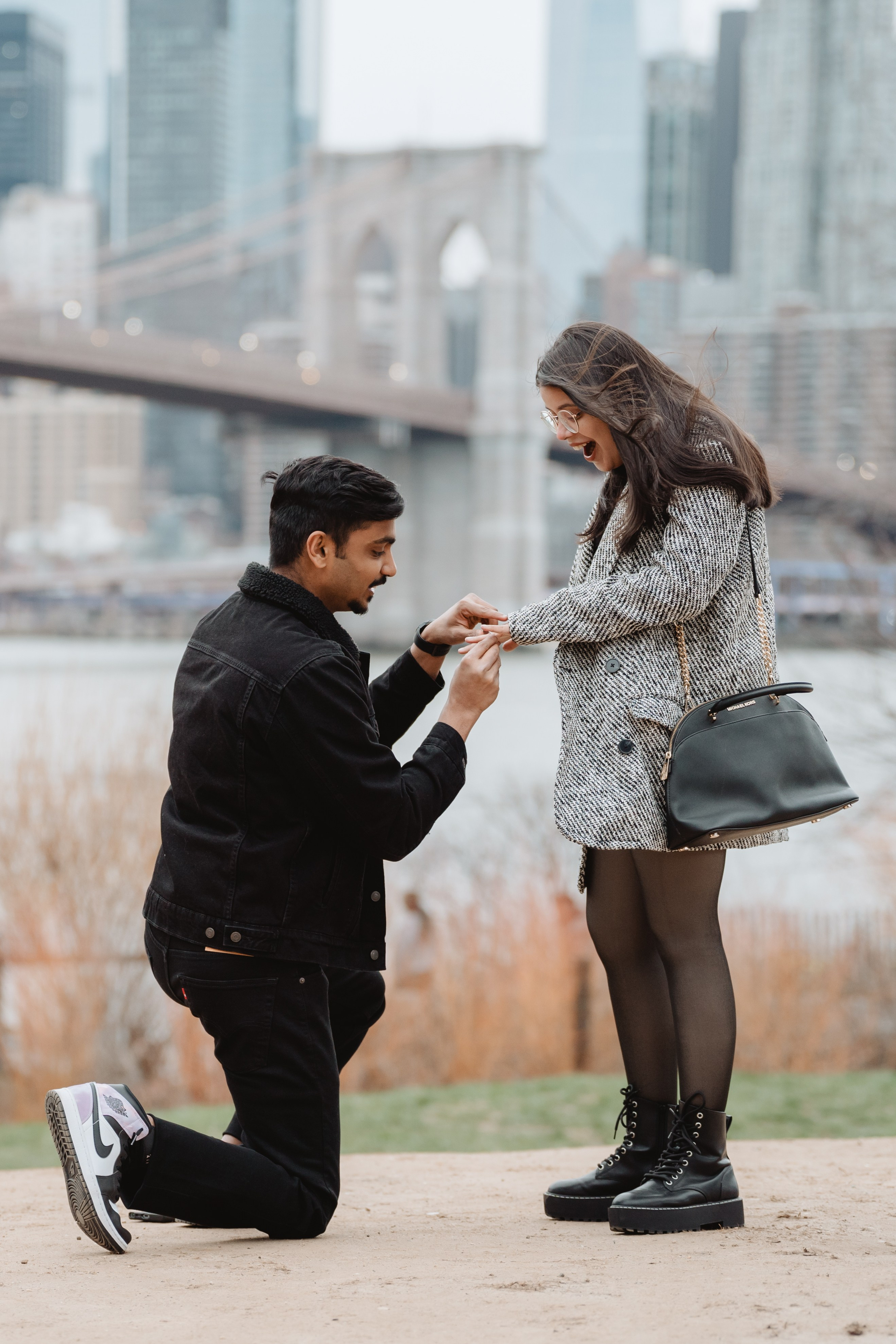 Praveena&Francis Proposal. Photographer in New York Faery By Mary