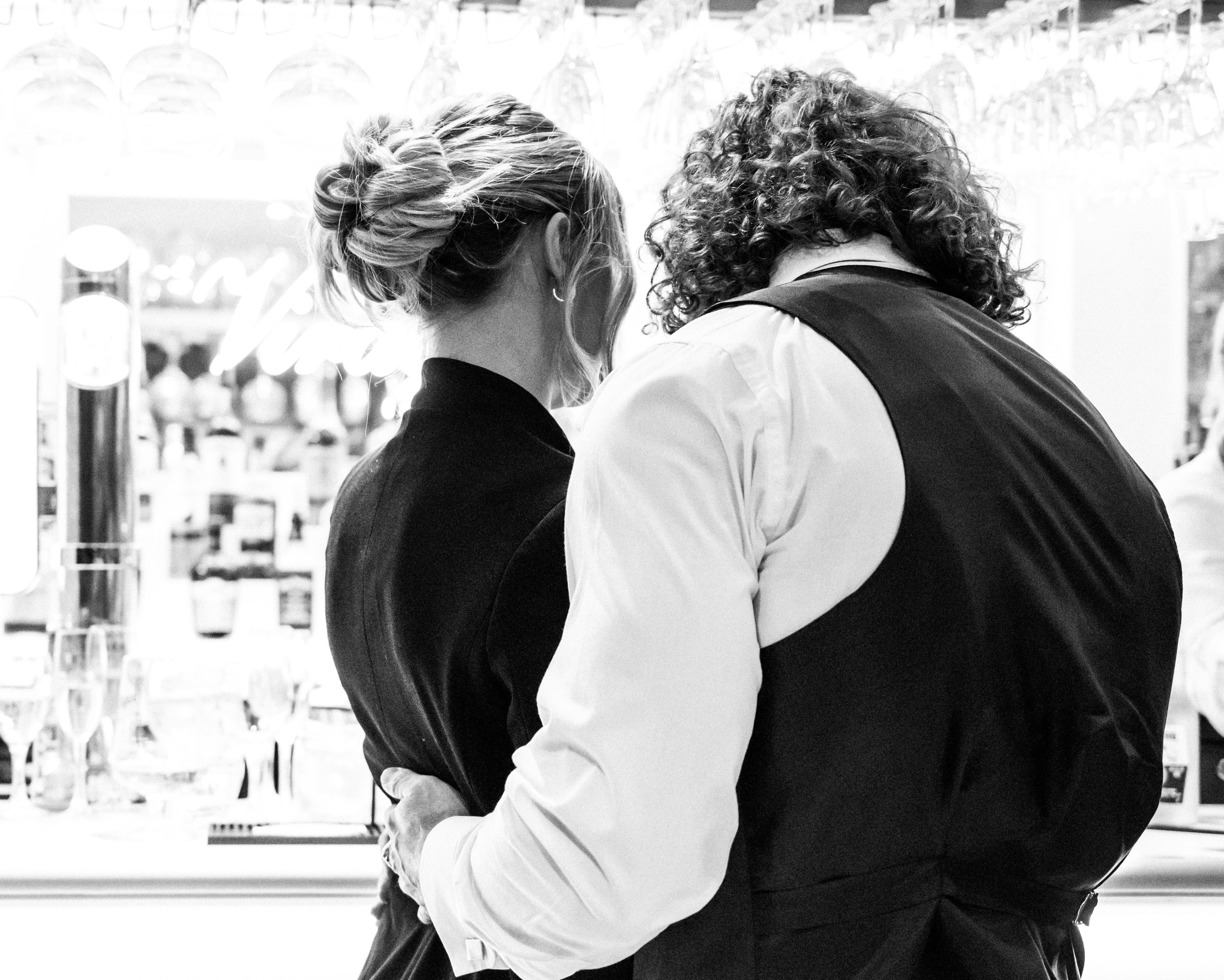 "Charming photo of bride and groom at Aston Hall, taken by your local wedding photographer"