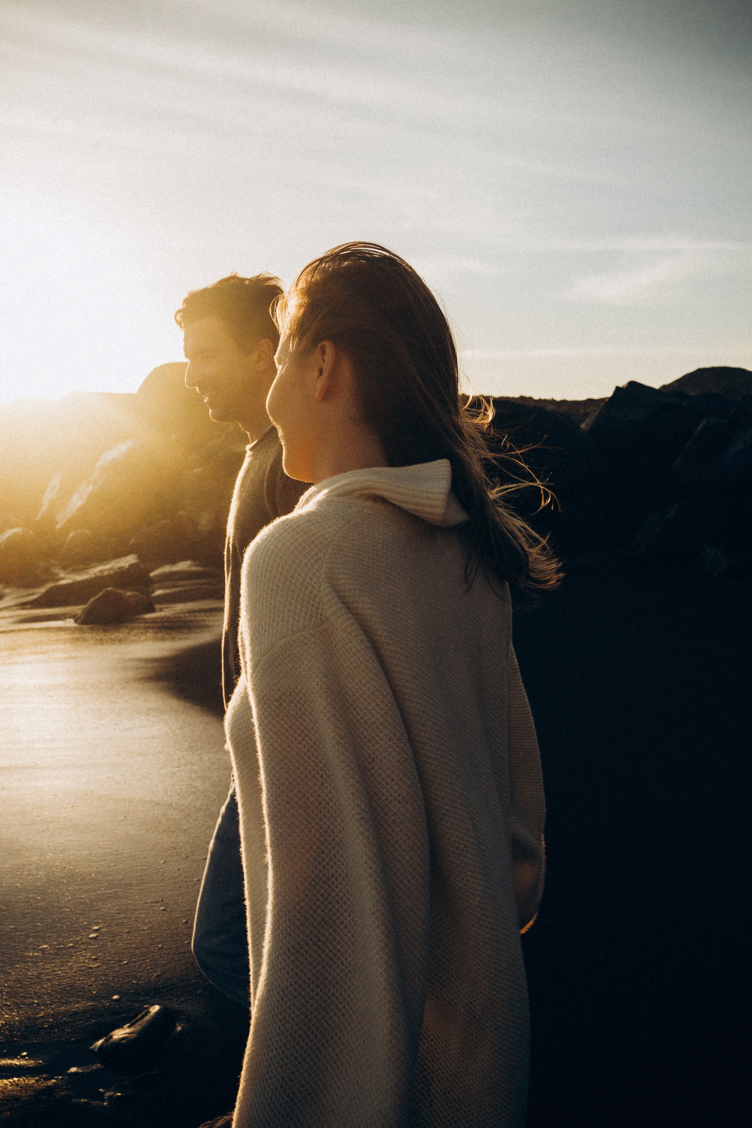 Couple photoshoot on golden sands of Porto Santo
