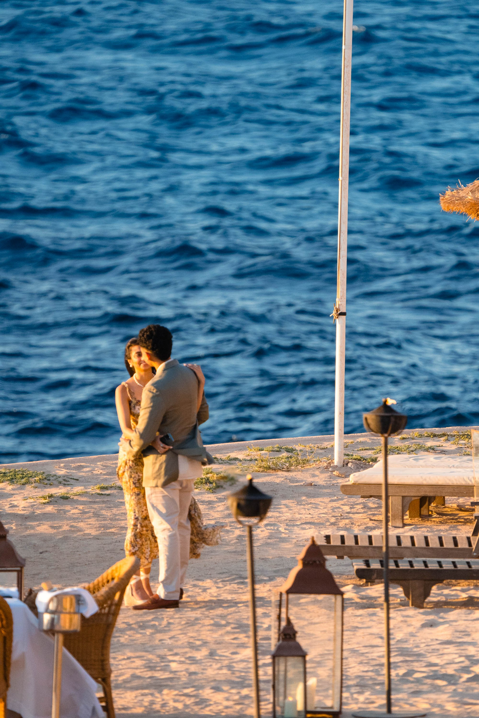 surprise wedding proposal at Hotel Cap Rocat Mallorca by the sea