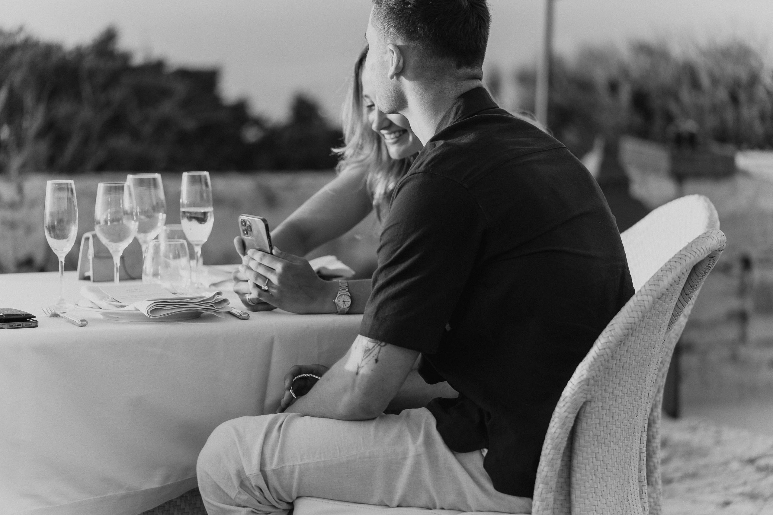 Dusk Wedding Proposal Cap Rocat. Mallorca Wedding, Corporate & Social Photographer