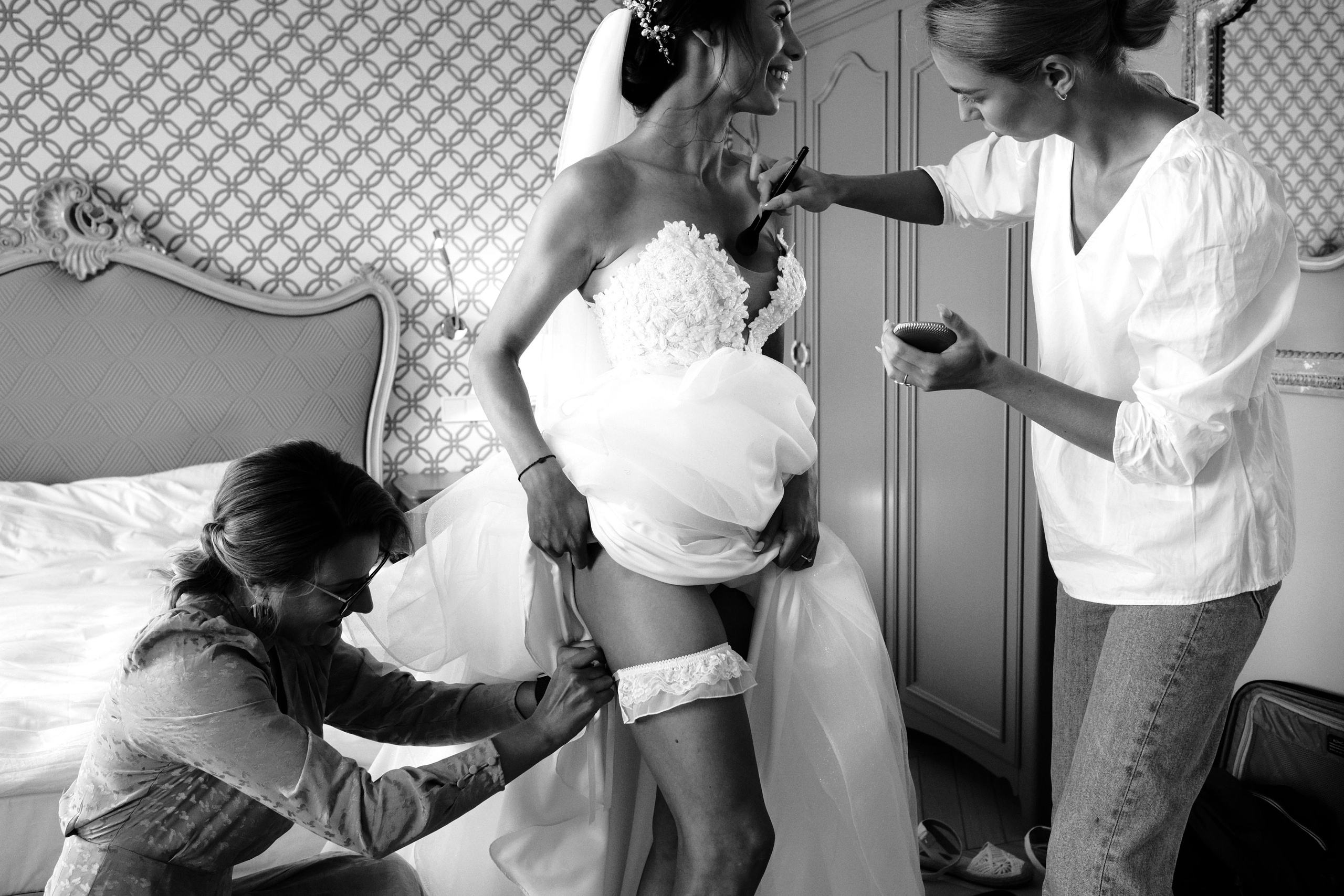 Сборы невесты в отеле Hotel Relais le Chevalier