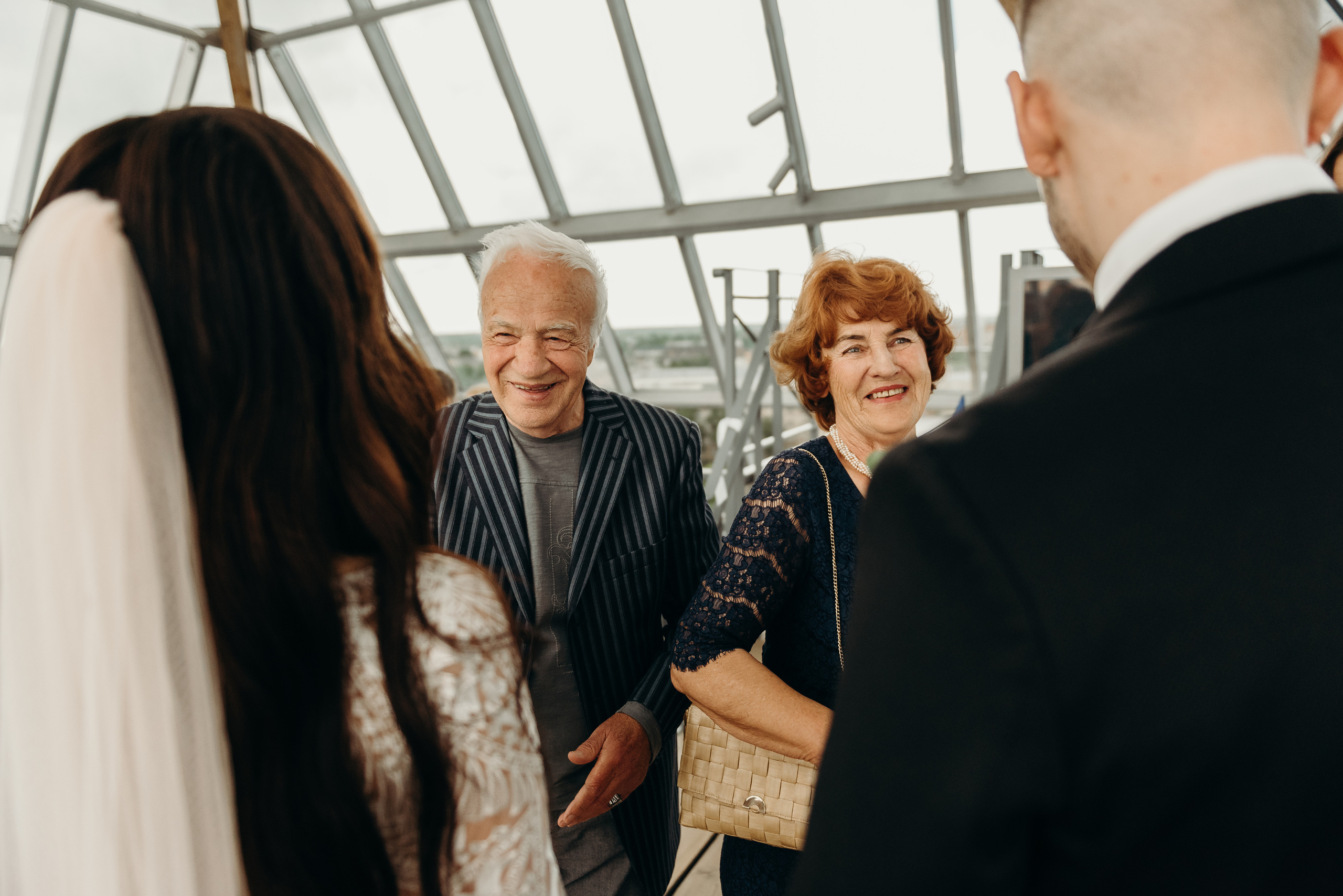 Свадьба в Елгаве в башне Sv. Trīsvienības baznīcas tornis.