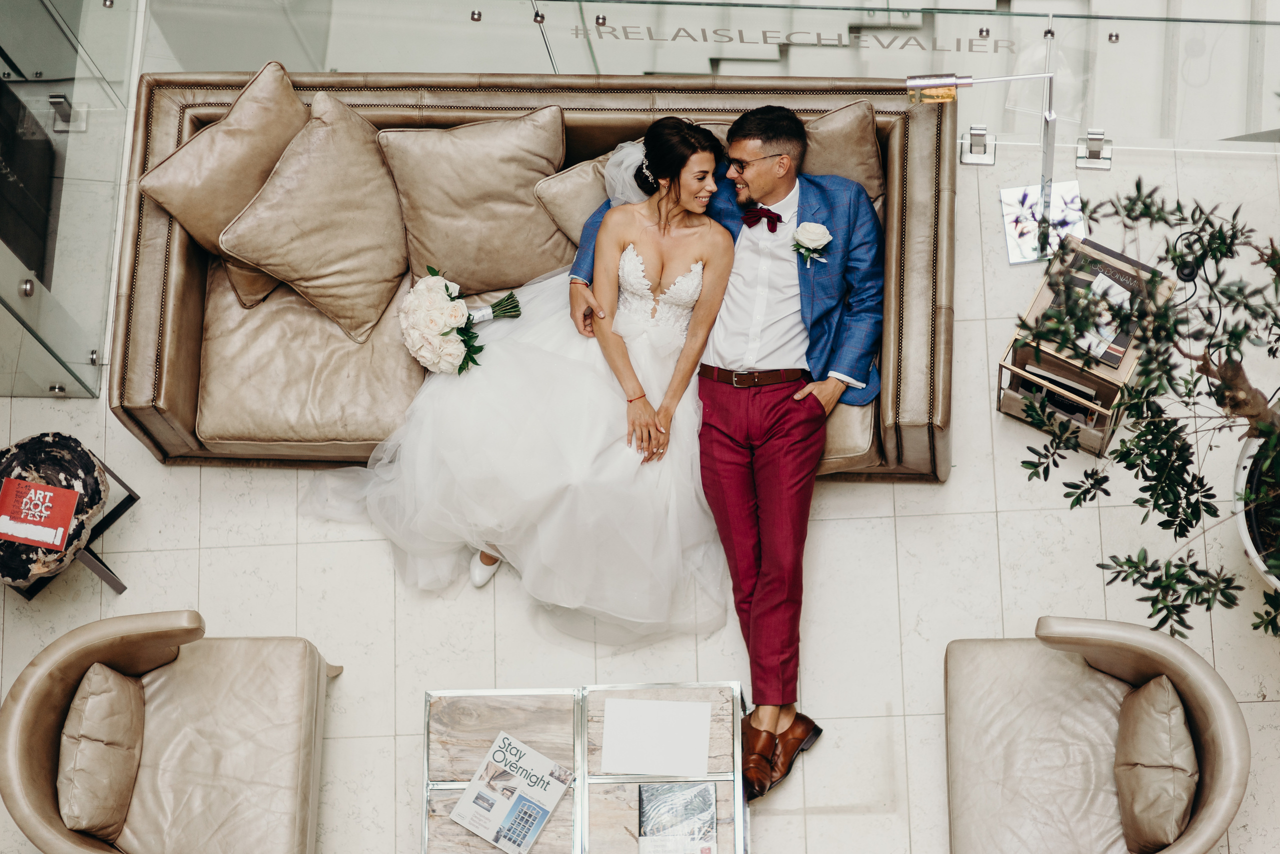 Свадебная фотосессия в Hotel Relais le Chevalier