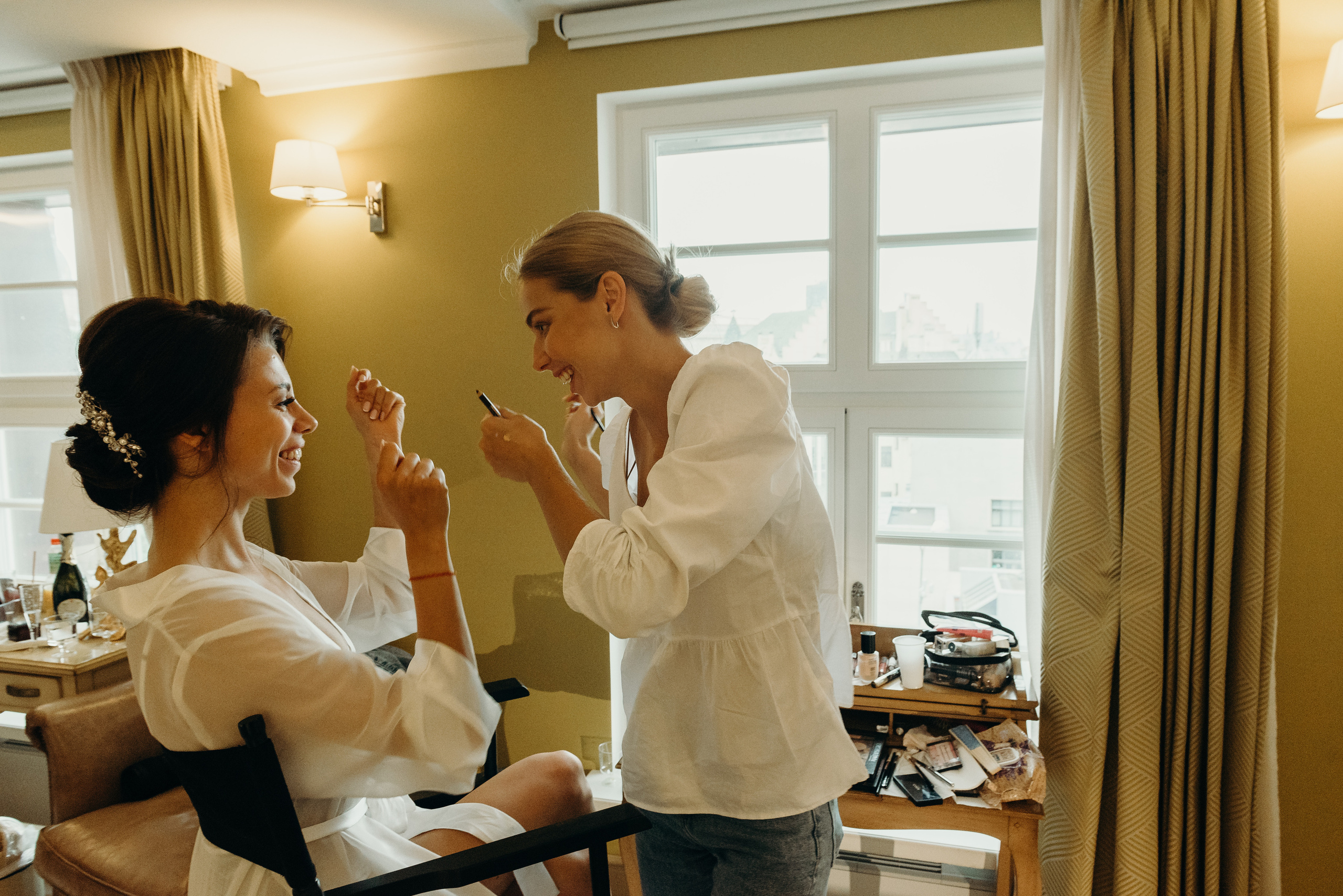 Сборы невесты в отеле Hotel Relais le Chevalier