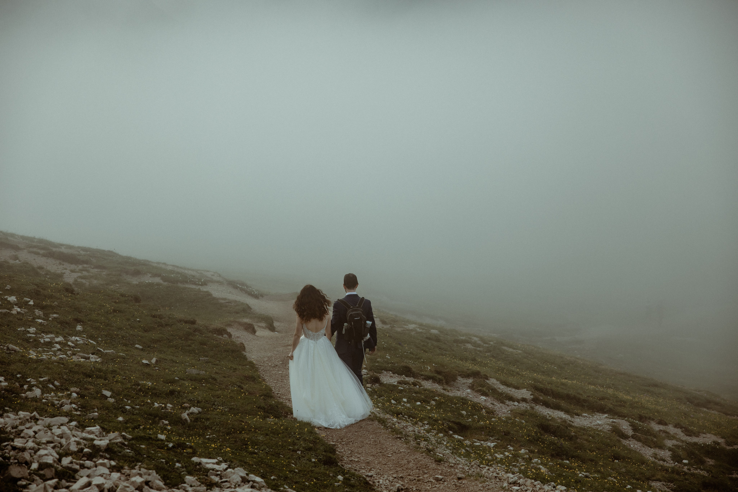 Italy elopement at Cadini di Misurina in Dolomites. Iceland elopement photographer & videographer