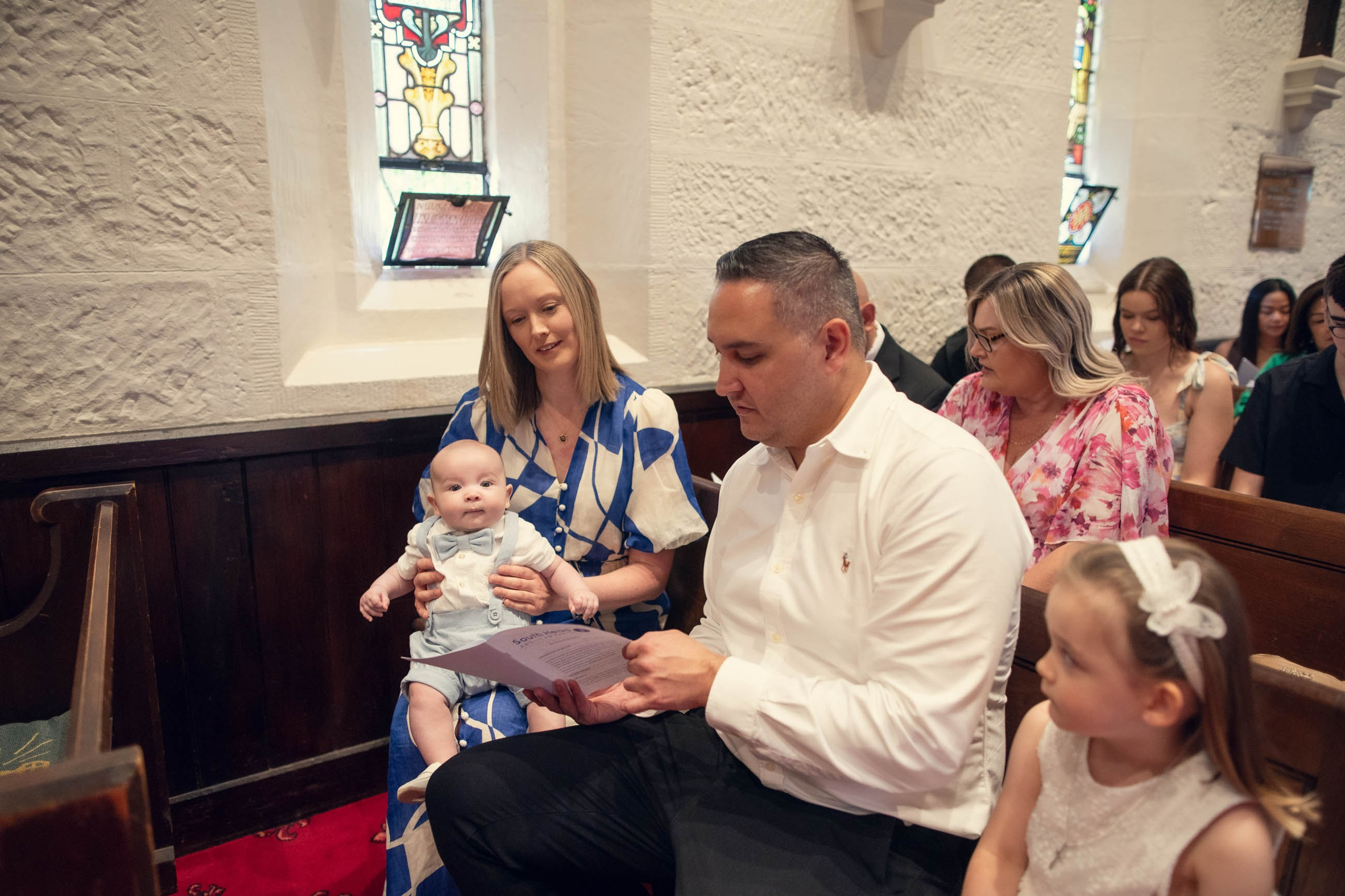 Christening Photography Sydney. Baptism photographer at St. Peter’s Anglican Church in Watsons Bay
