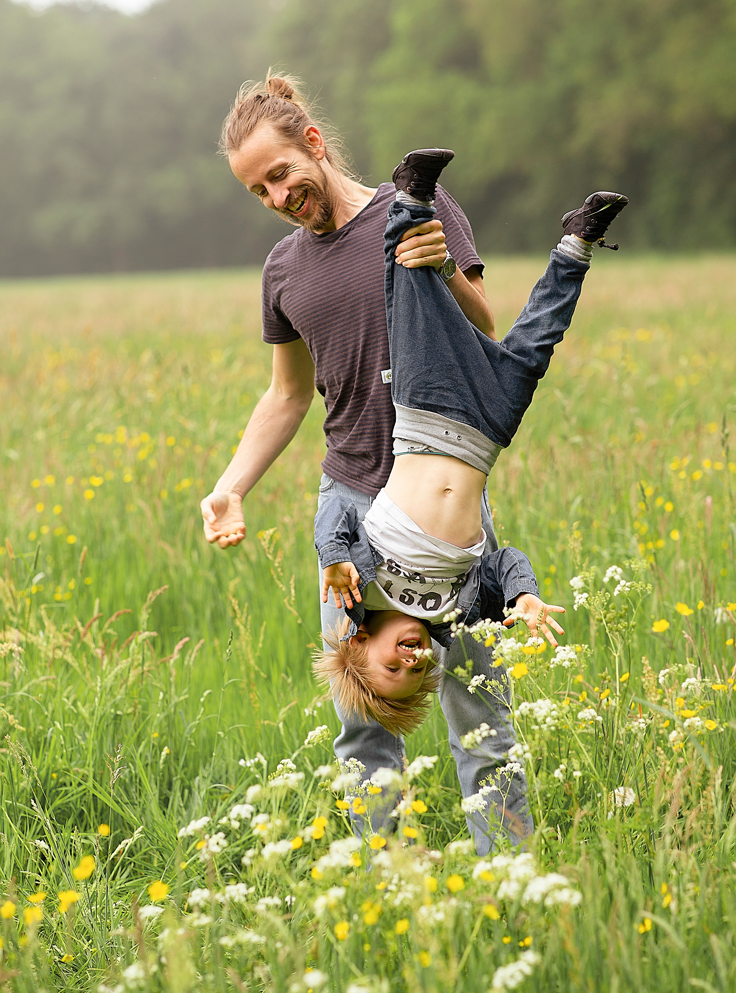 Papa met zoon aan het spelen Overijssel Zwolle