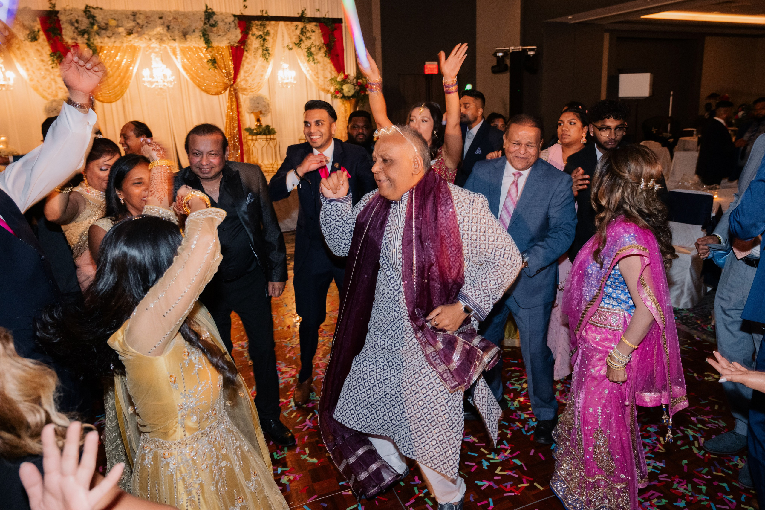 a group of people dancing