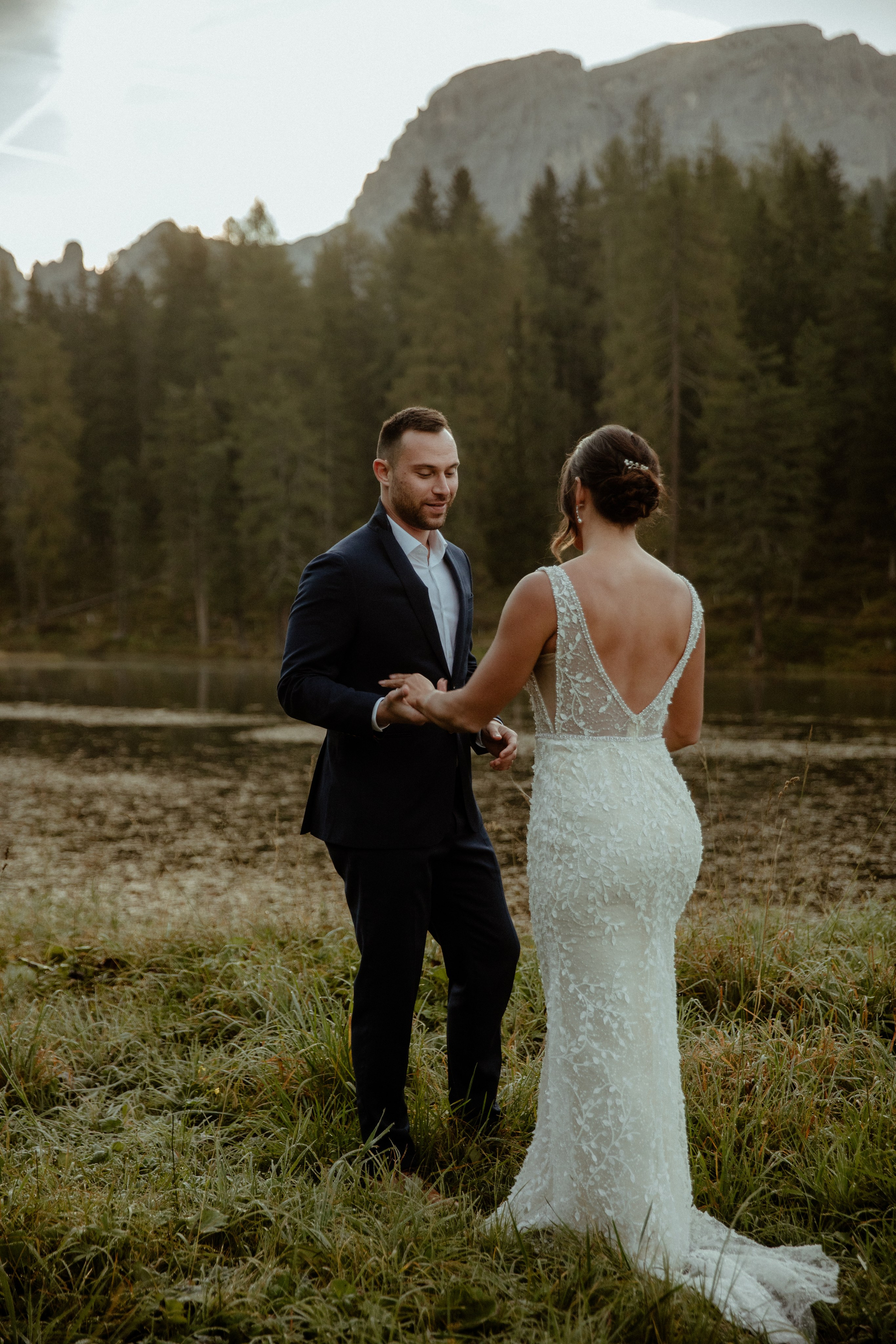 Scenic Dolomites Elopement. Iceland elopement photographer & videographer