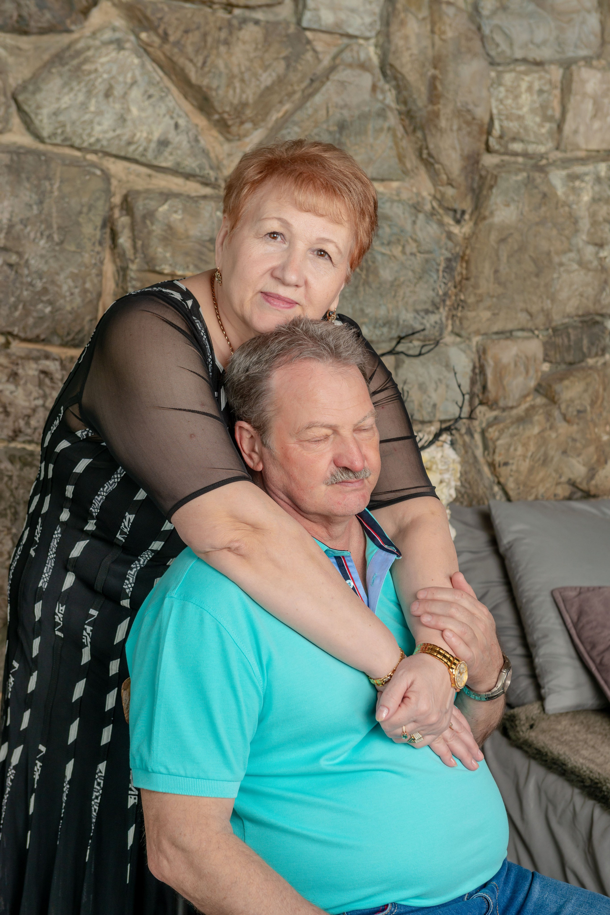 Photosession of a married couple in the studio. FOTÓGRAFO MÉXICO QUINTANA ROO