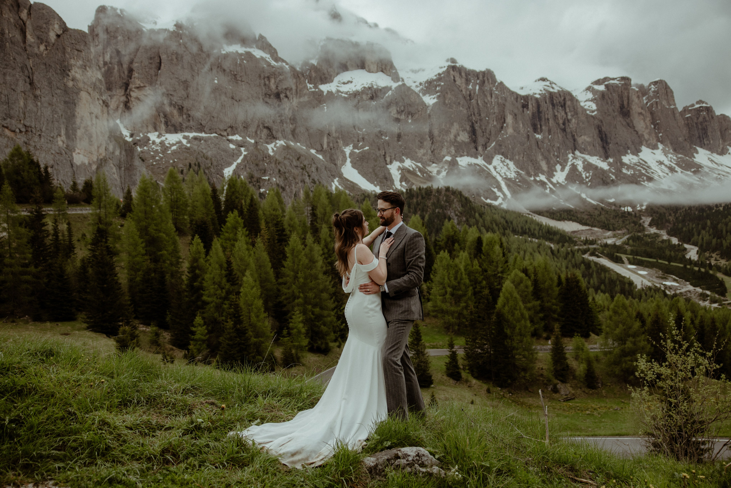 Dreamy elopement in Dolomites. Iceland elopement photographer & videographer