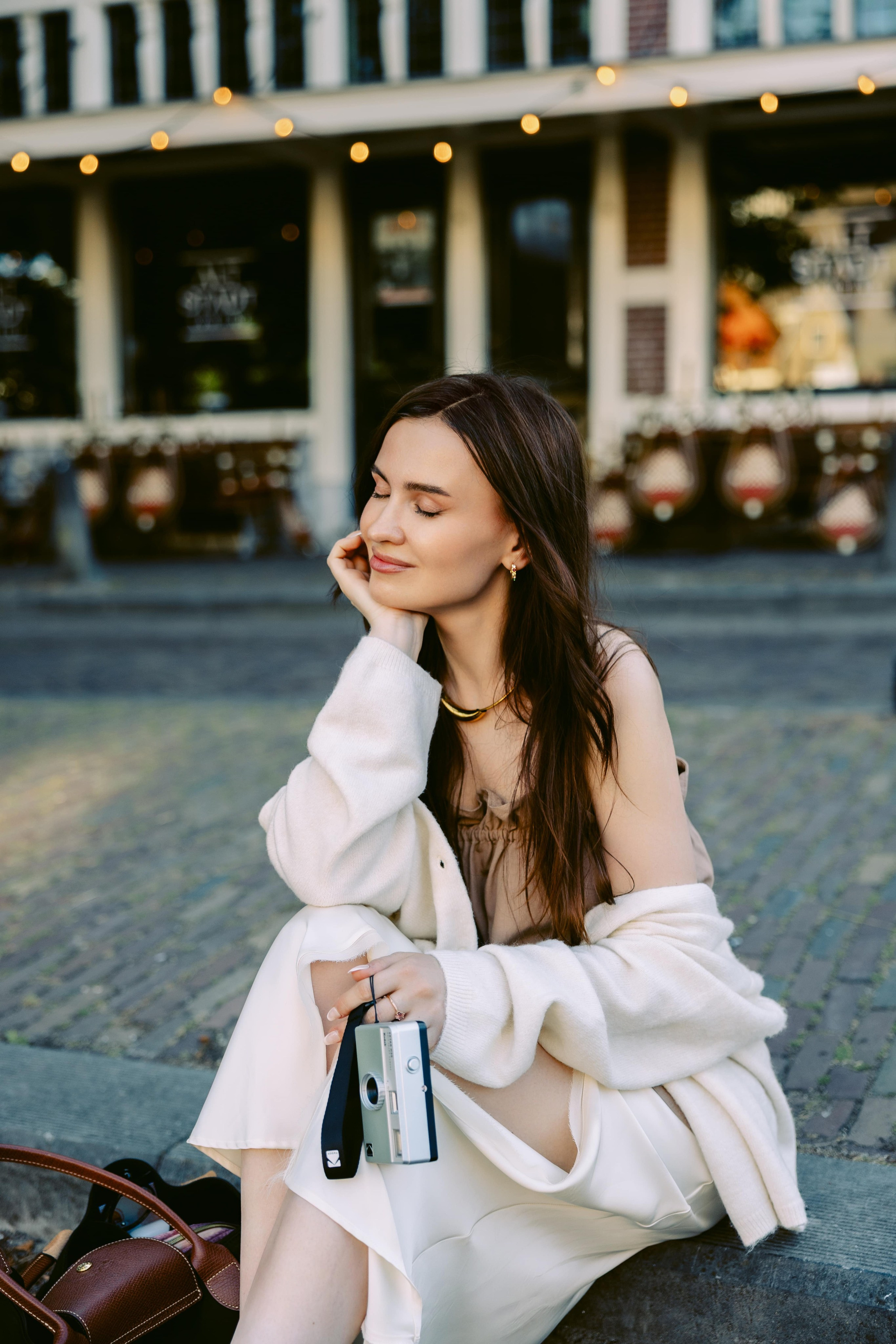 A calm summer portrait session — soft light, pastel tones, and peaceful mood. Romantic & Soulful Photography by Natalia Olhova in Rotterdam