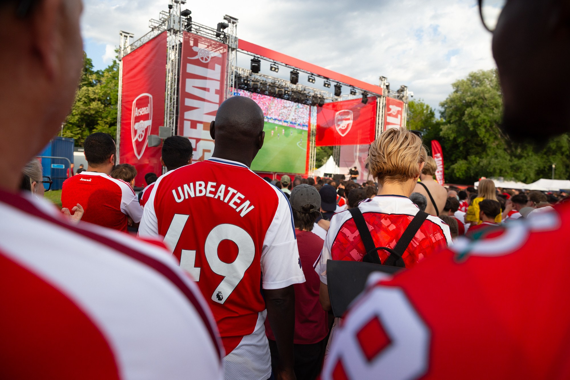 UEFA Champions League Final. Arsenal vs PSG. Budapest 2026. Arsenal Fan Zone. Photographer in Budapest — Yura Knyazev