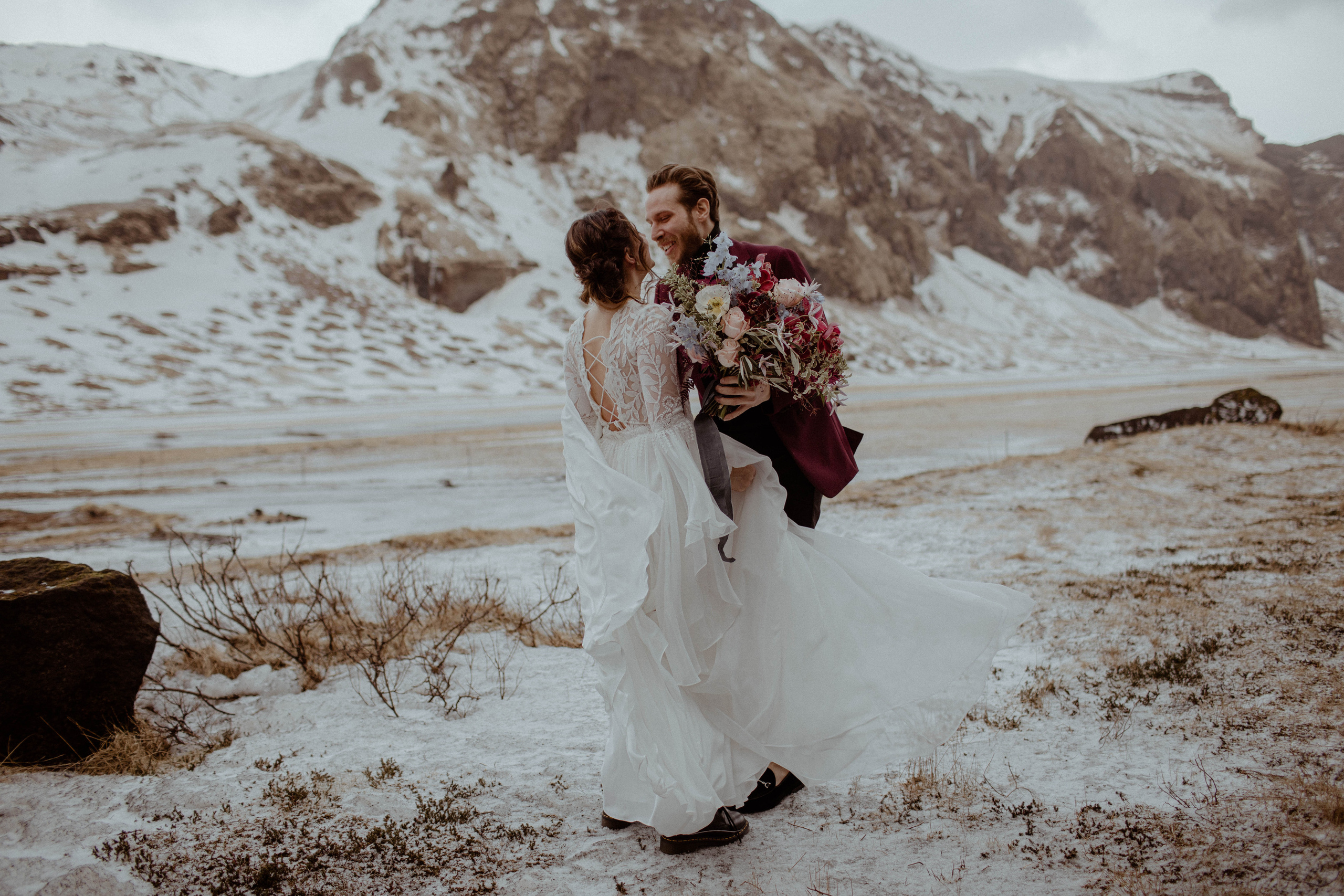 Brittany+James. Iceland elopement photographer & videographer