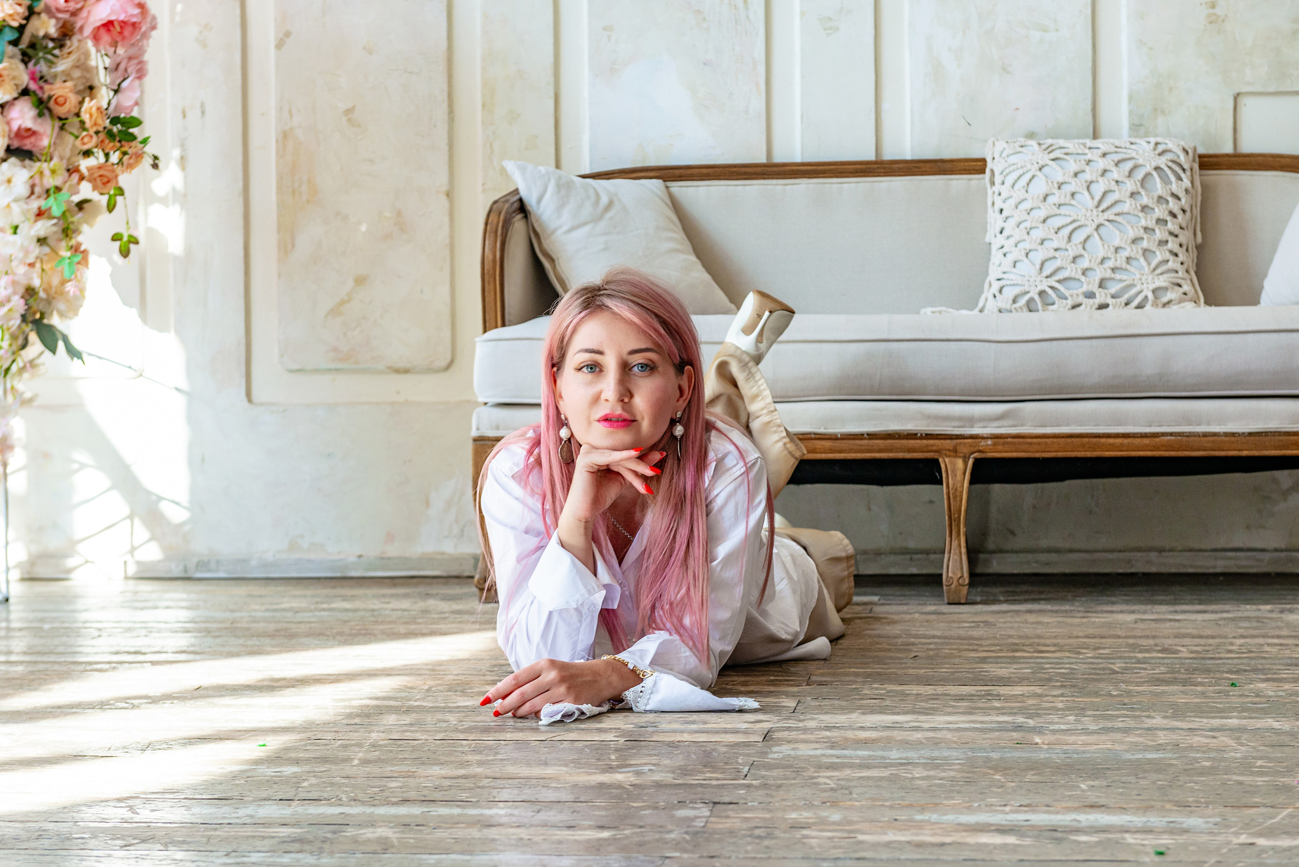 Photosession in the studio with a leopard. FOTÓGRAFO MÉXICO QUINTANA ROO