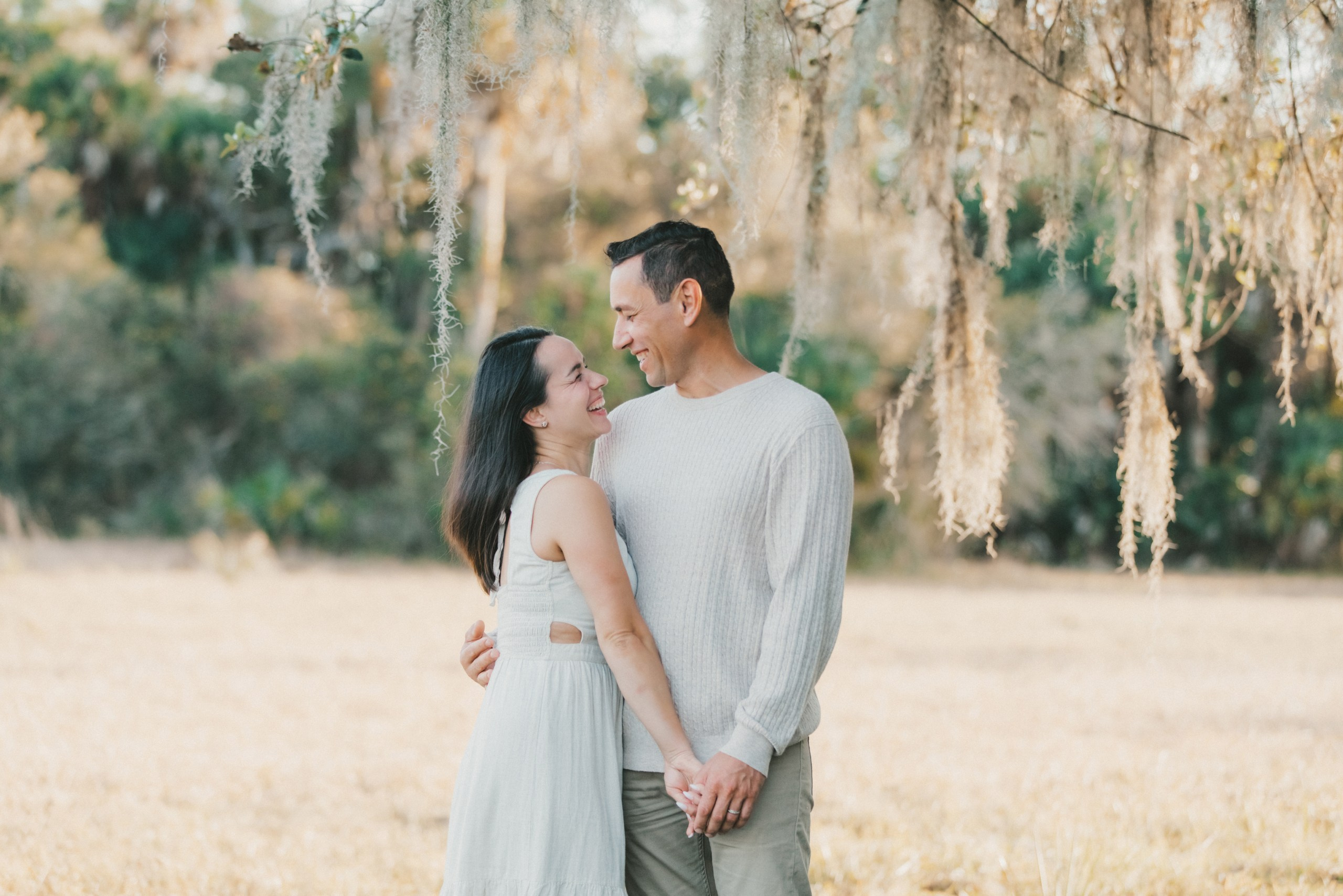 Family portraits under Oak trees at walton ranch preserve family lifestyle