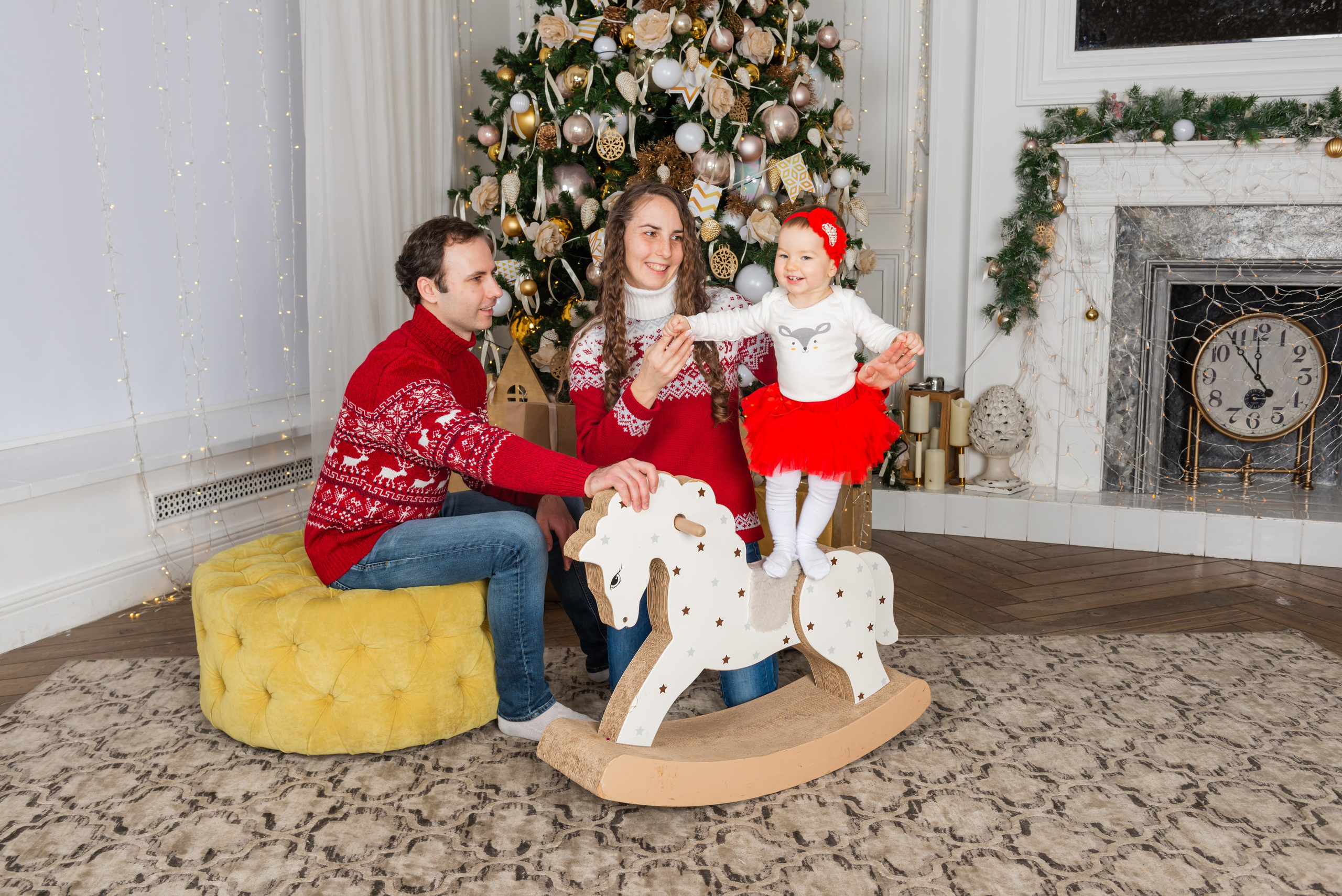 Семейная фотосессия с детьми в студии. FOTÓGRAFO MÉXICO QUINTANA ROO