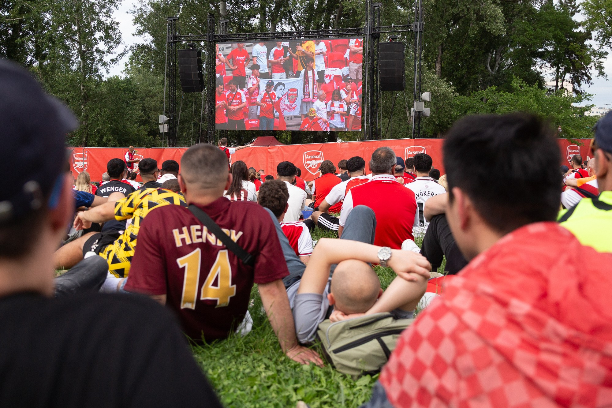 UEFA Champions League Final. Arsenal vs PSG. Budapest 2026. Arsenal Fan Zone. Photographer in Budapest — Yura Knyazev