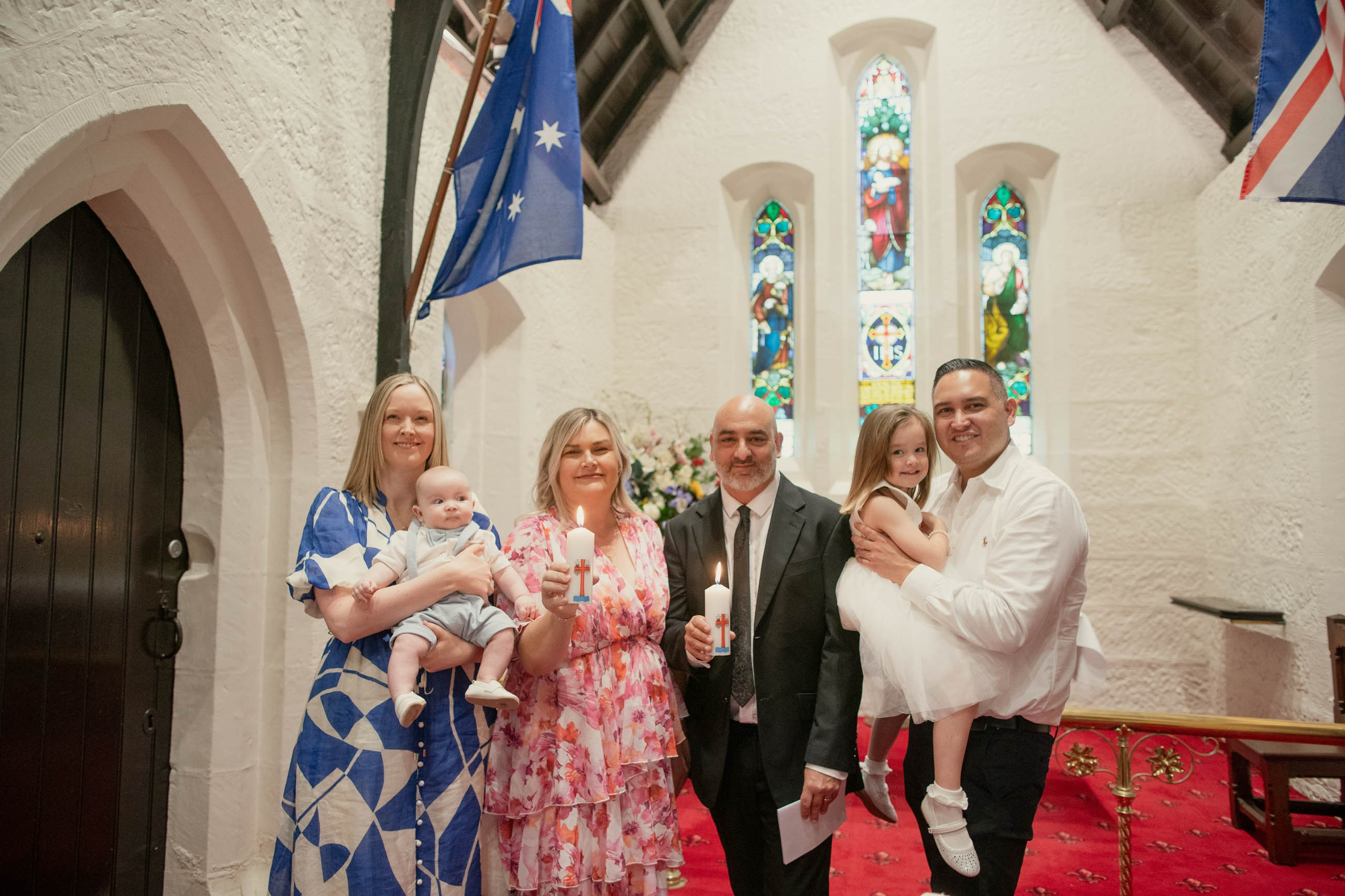 Christening Photography Sydney. Baptism photographer at St. Peter’s Anglican Church in Watsons Bay