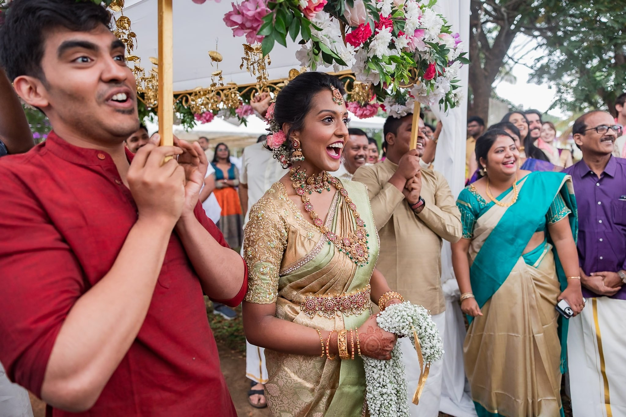 Explore the vibrant fusion of Punjabi and Chettinad cultures in this stunning destination wedding at Eagleton The Golf Resort, Bangalore. Ph