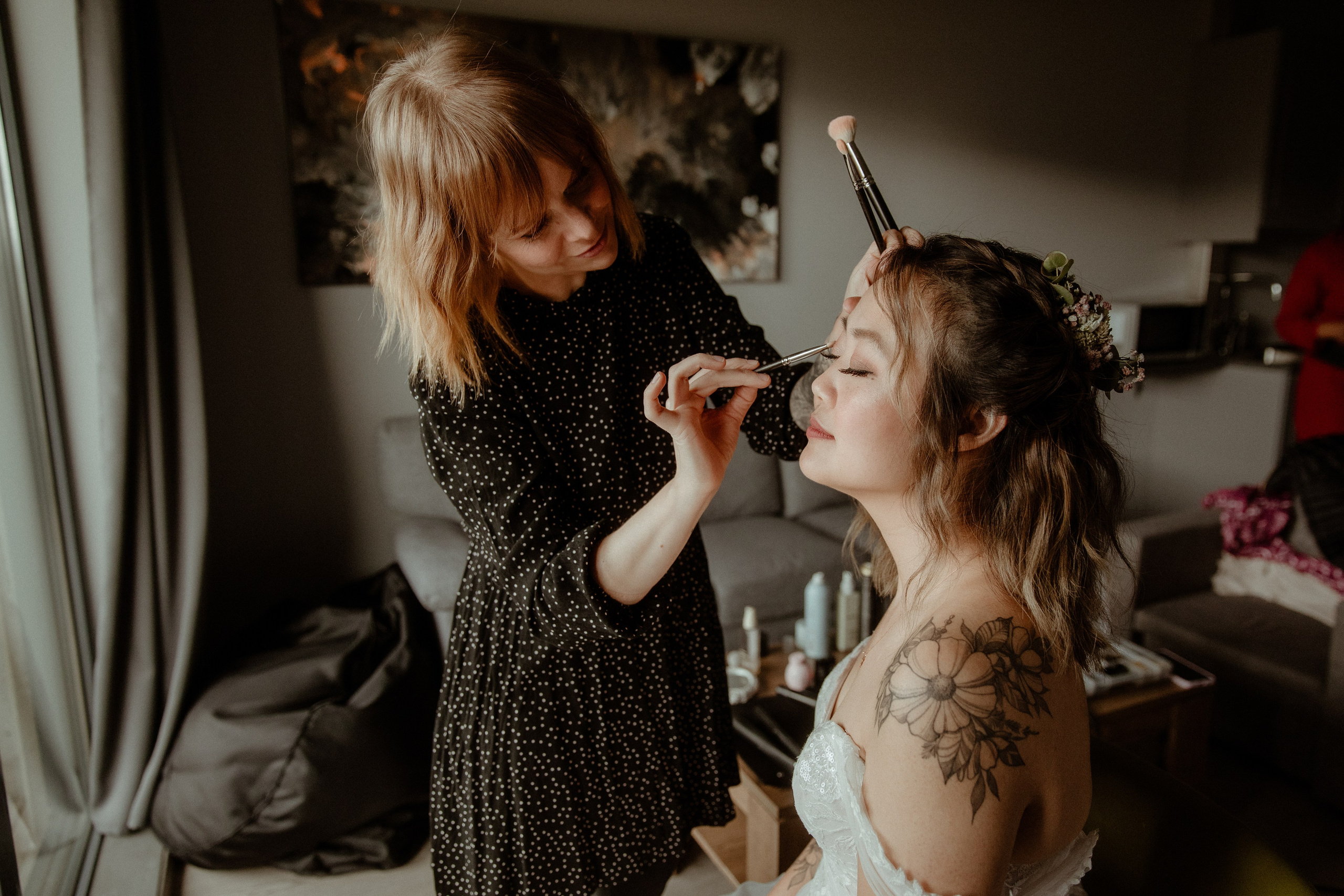 Elopement at Kvernufoss Waterfall. Iceland elopement photographer & videographer