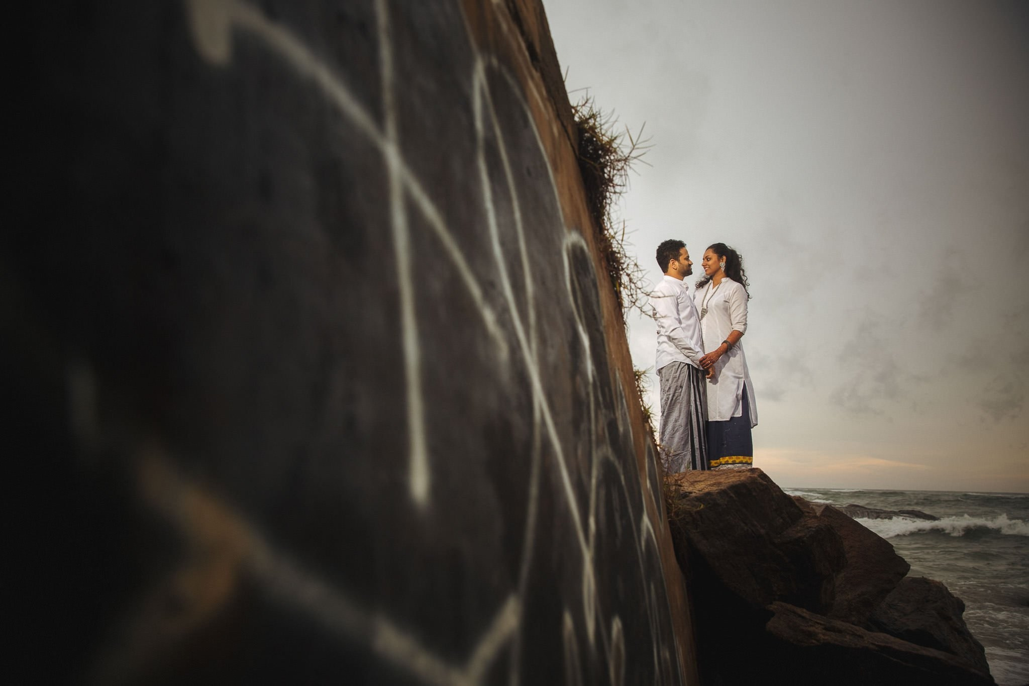 Post wedding portraits at Mount Lavinia, Sri Lanka