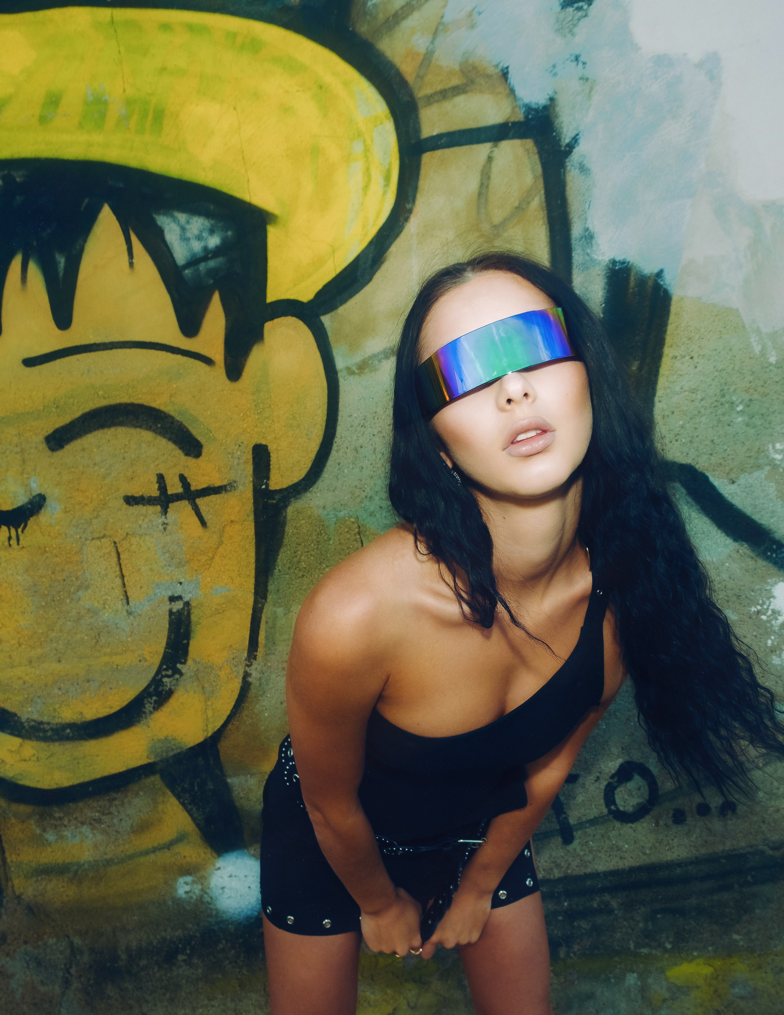 Industrial style fashion photo shoot with professional model in Torrevieja — Photographer Andrey Lukovnikov