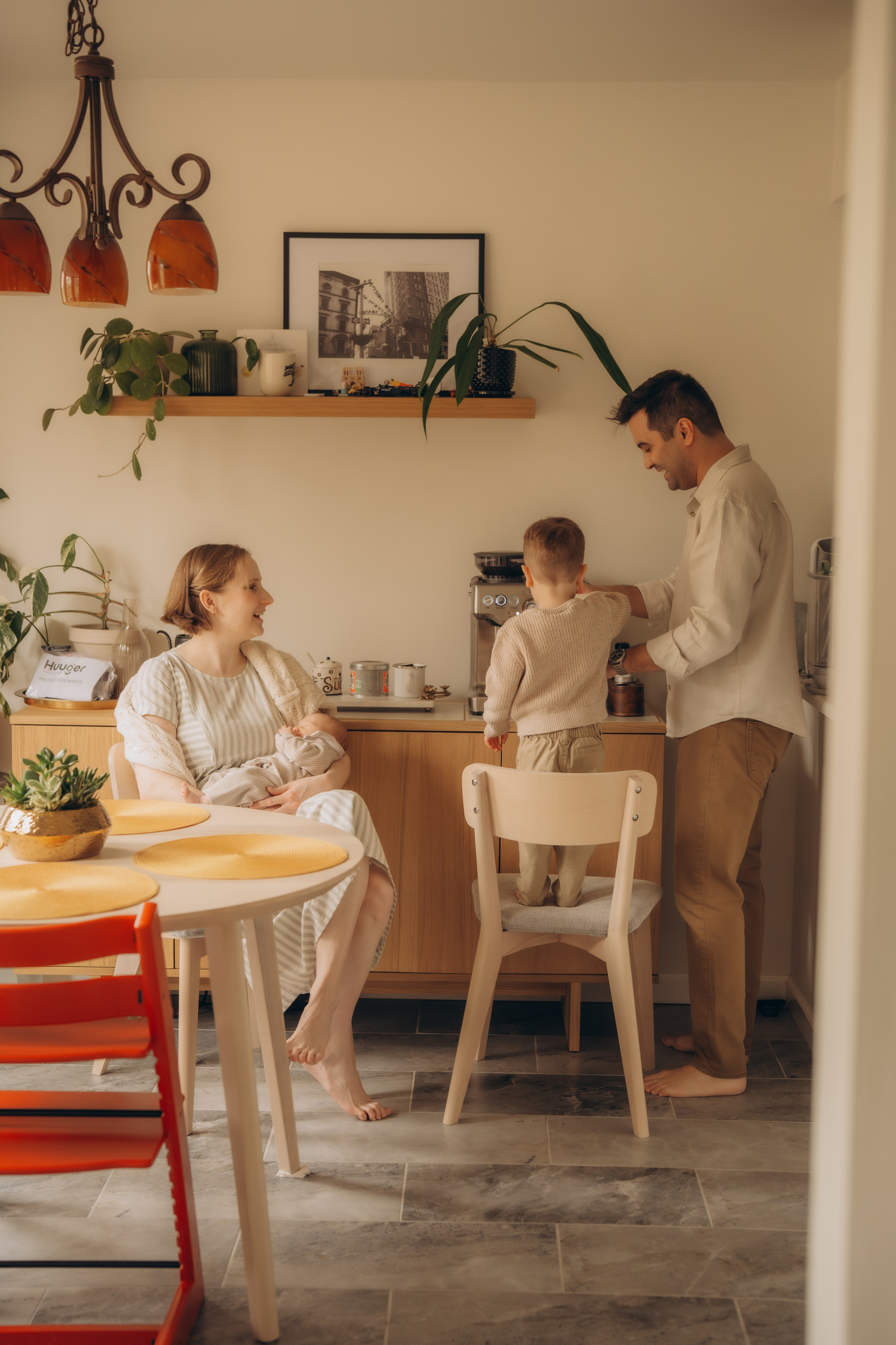 Newborn in home family stories. Lifestyle Family Photographer in Pennsylvania