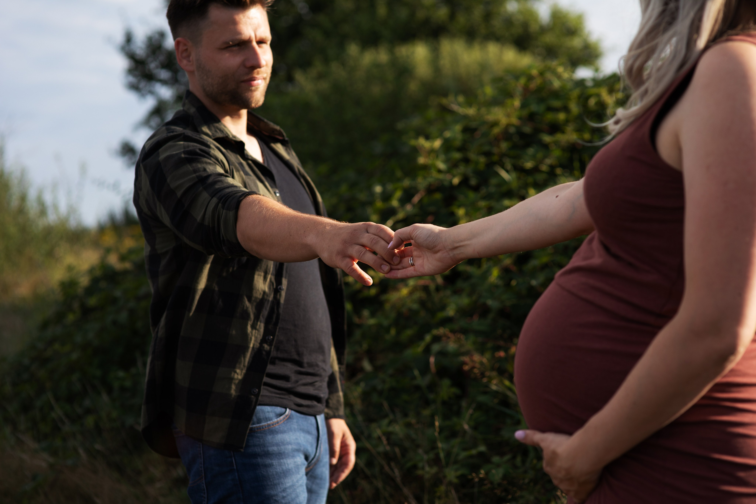 Outdoor- und Studio-Shooting Babybauch Osnabrück
