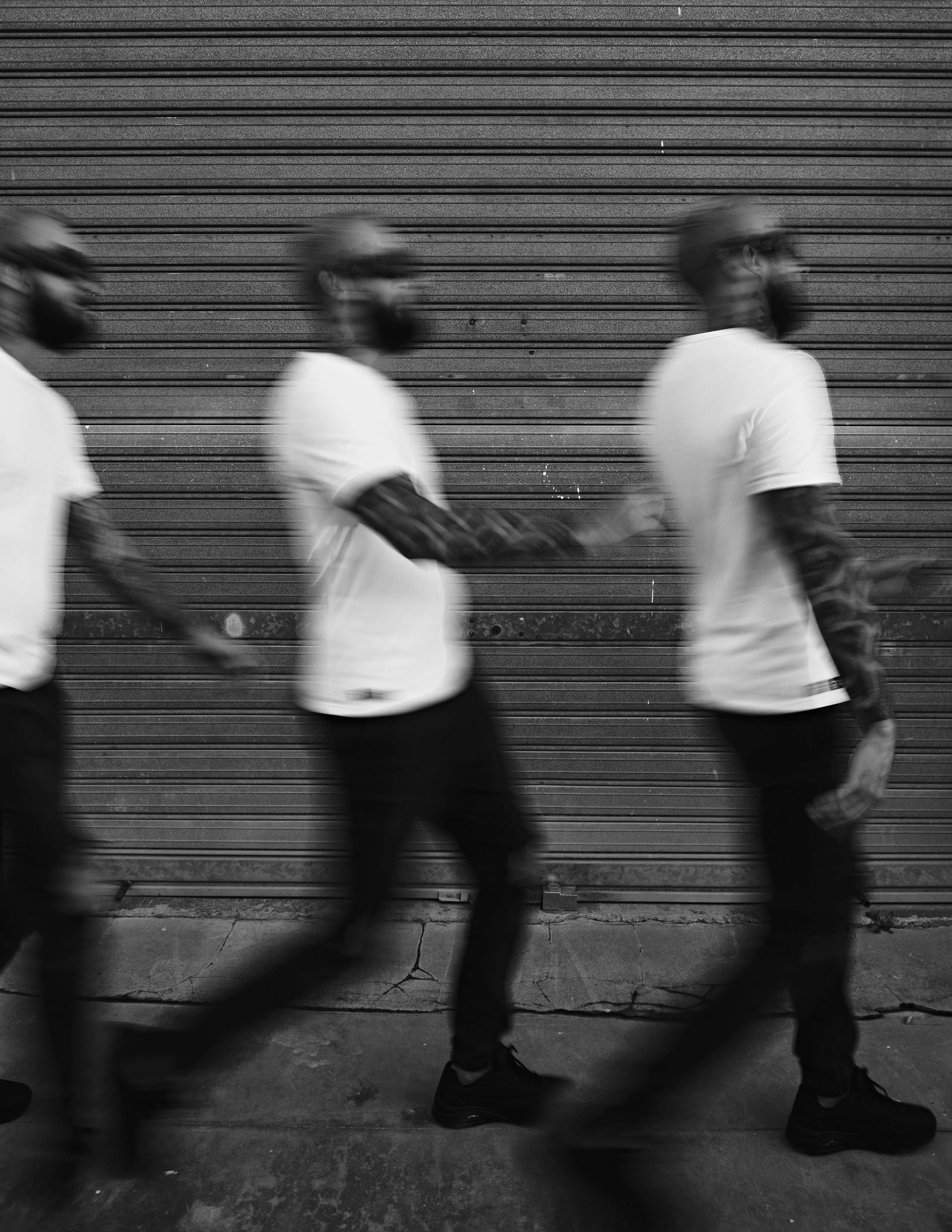 Street photography with flash light in the industrial area of Torrevieja, Alicante