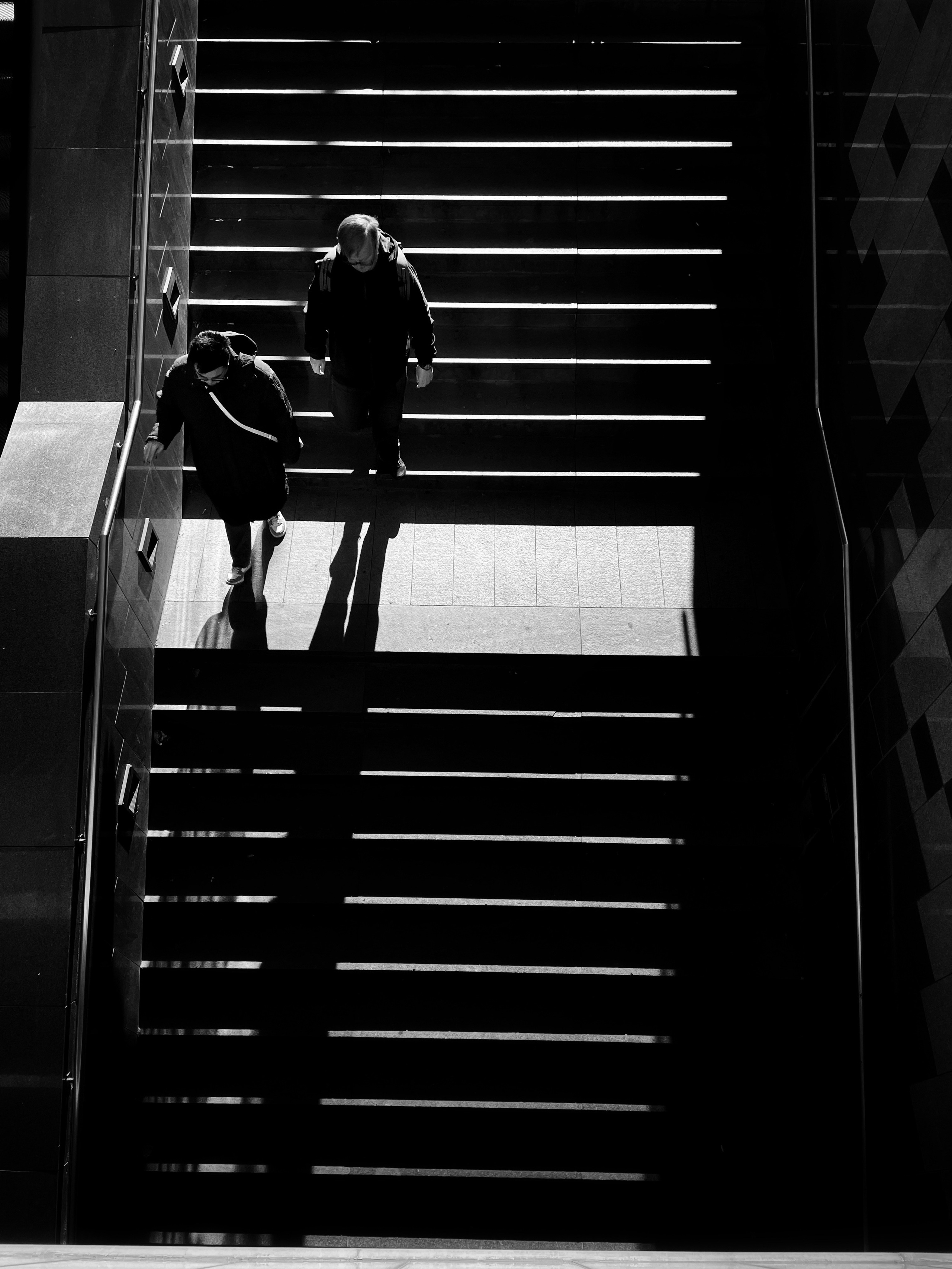shadows on the stairs