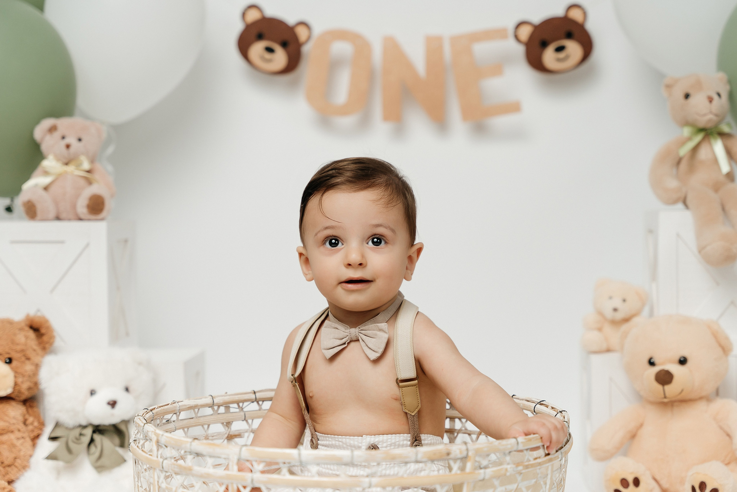 Teddy Bear One Year Cake Smash Photos. Newborn and family photographer. Hills District. Sydney