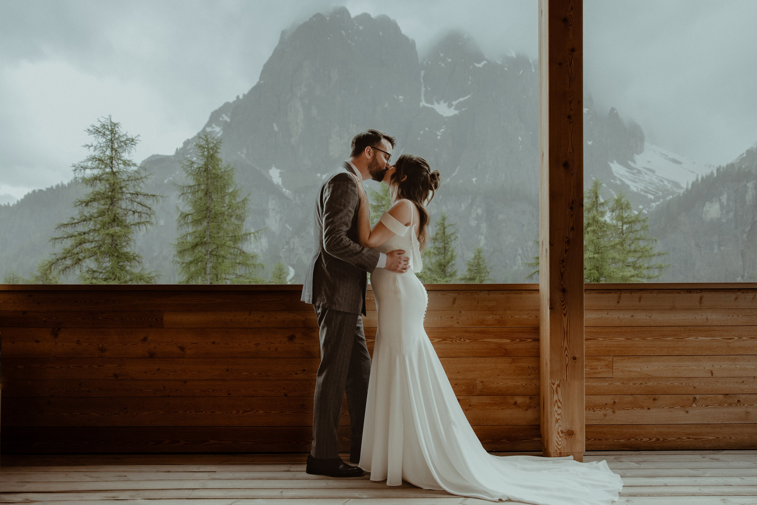 Dreamy elopement in Dolomites. Iceland elopement photographer & videographer